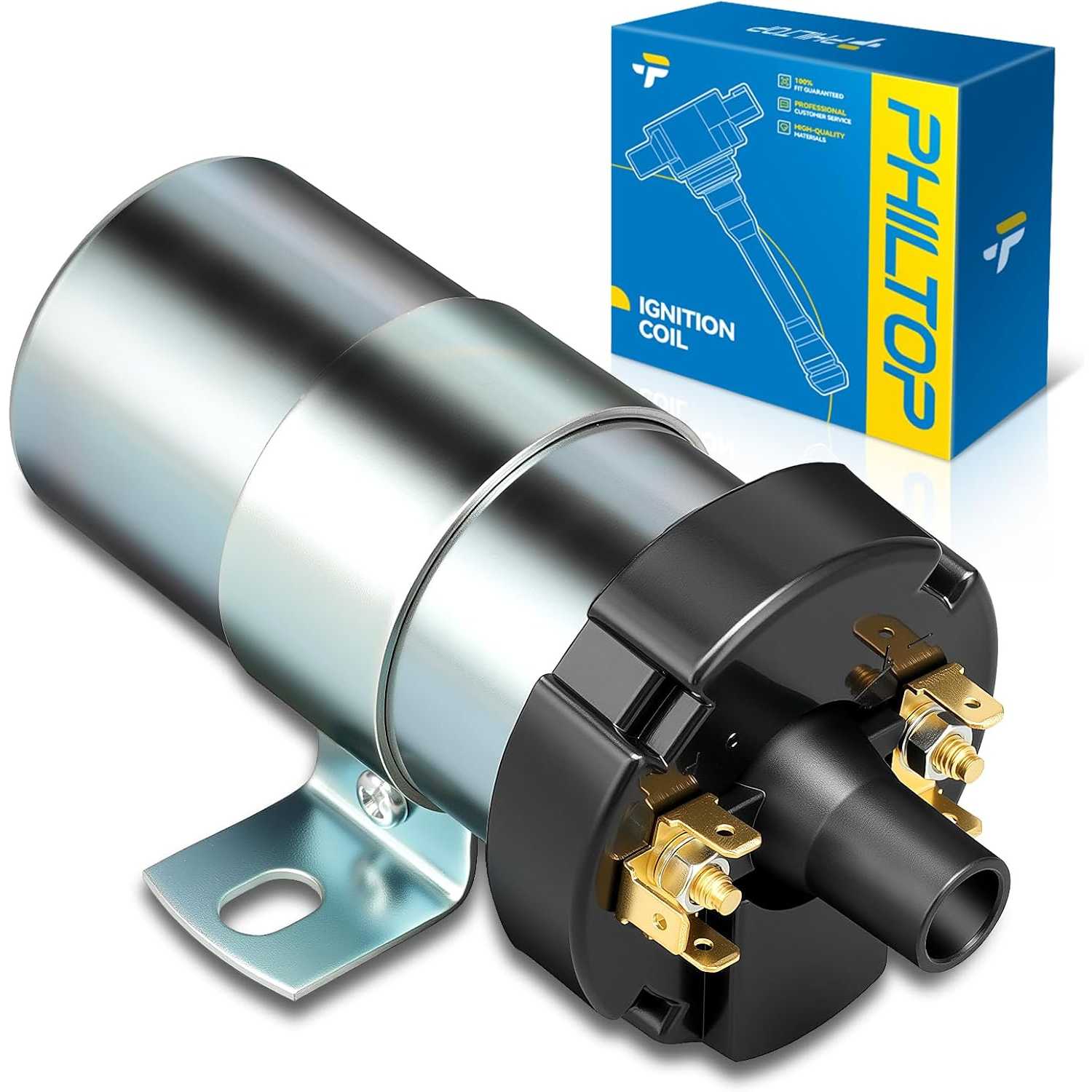 PHILTOP UF30 Ignition Coil Packs Fits for 1985-1987 1990-1991 Vanagon, 1985-1993 Cabriolet, 1985-1991 Golf 1.8L, 1985 1989-1992