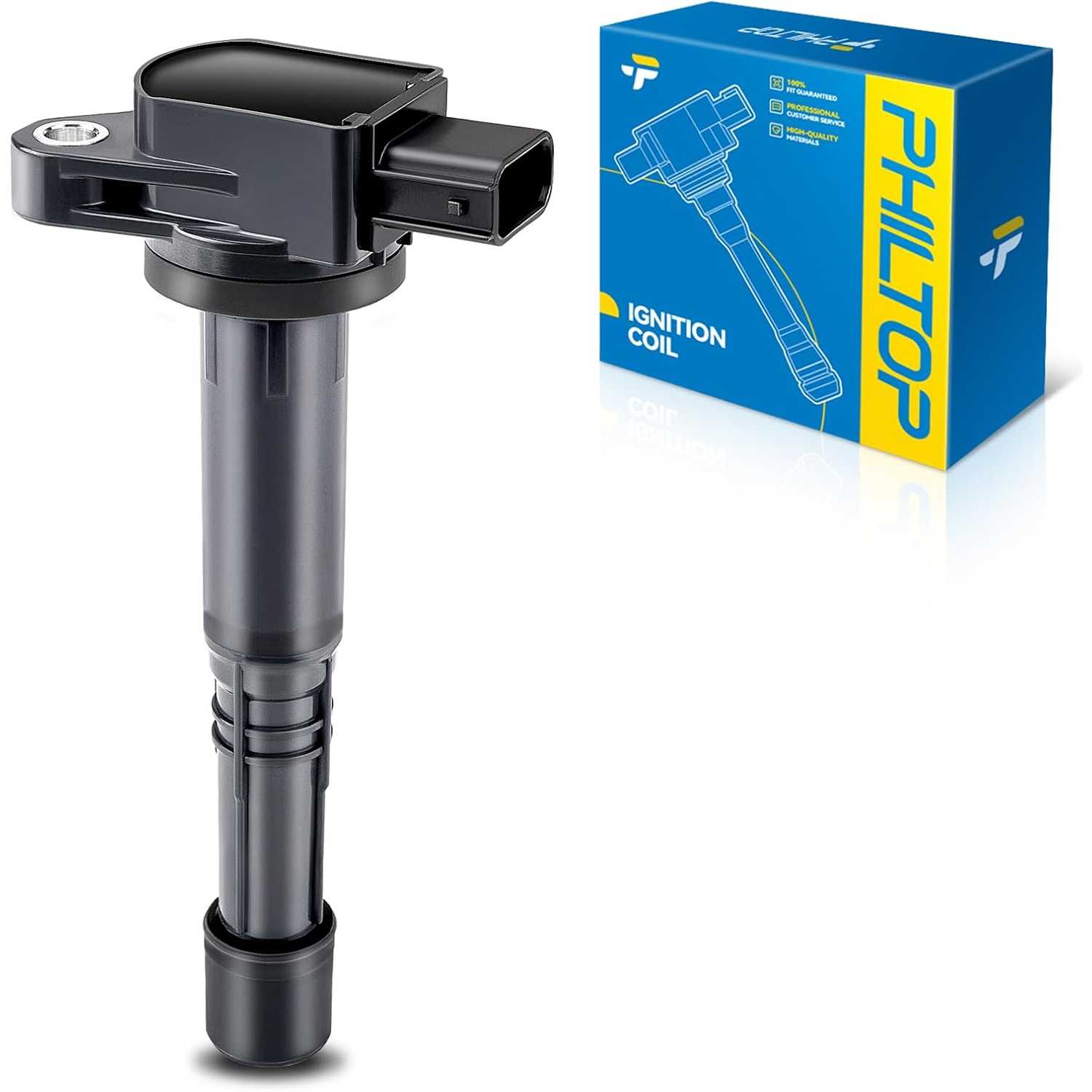 PHILTOP UF311 Ignition Coil Pack, Compatible with 2002-2009 CR-V, 2003-2007 Accord, 2003-2011 Element, 2002-2011 Civic, 2002-200