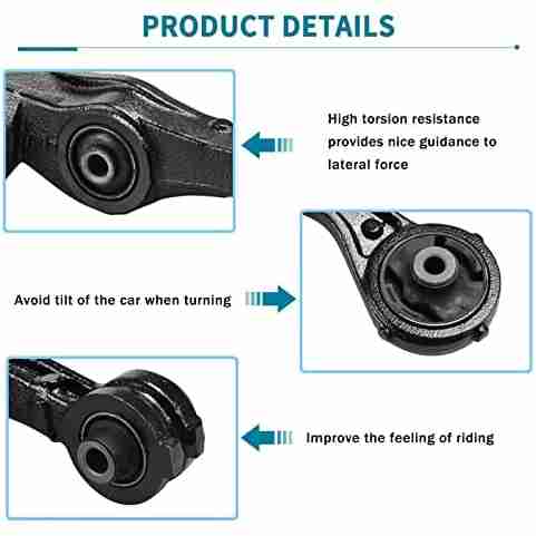 2004-2008 Acura TSX/2003-2007 Accord Front Lower&Upper Control Arm Kit 12pcs | Torchbeam® 5