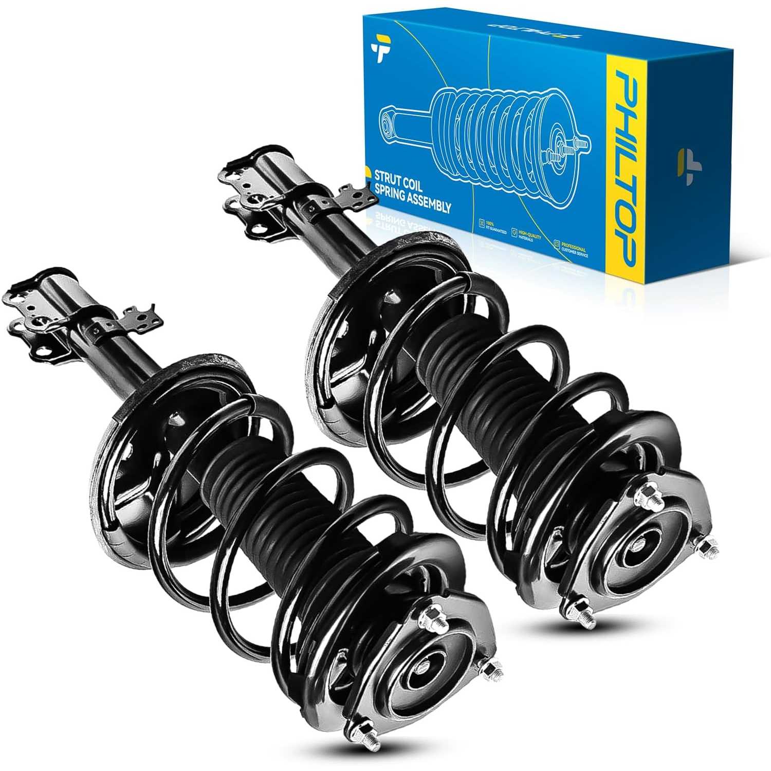 PHILTOP Shock Absorbers Front Right&Front Left Automotive Replacement Shocks Compatible with 2000-2005