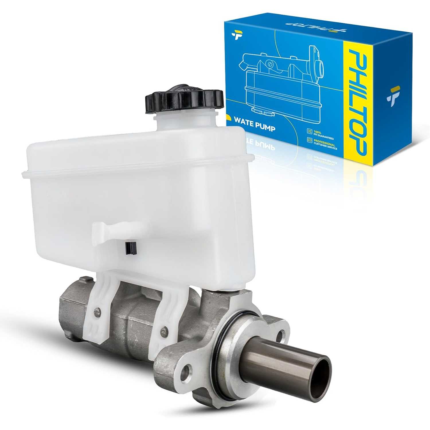 PHILTOP M630492 Brake Master Cylinder with Reservoir Replacement for Jeep Liberty 2008-2011, Dodge Nitro 2007-2011