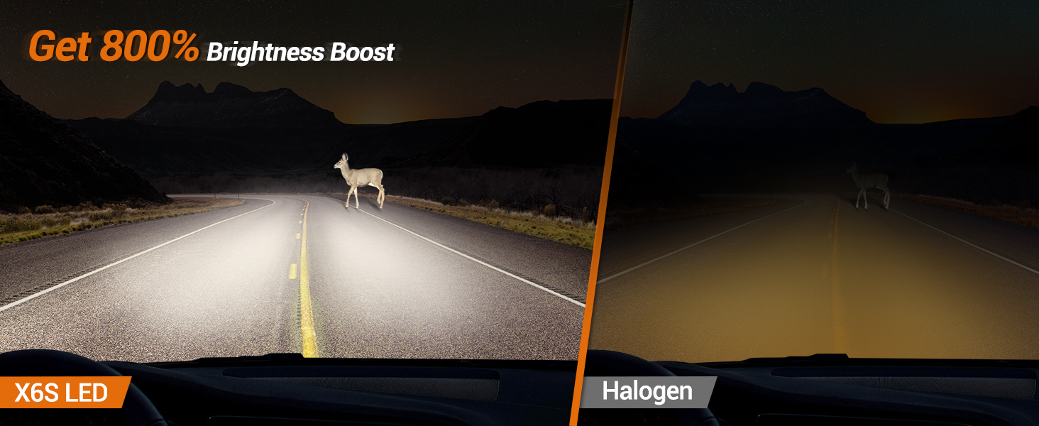 x6s h11 led headlight