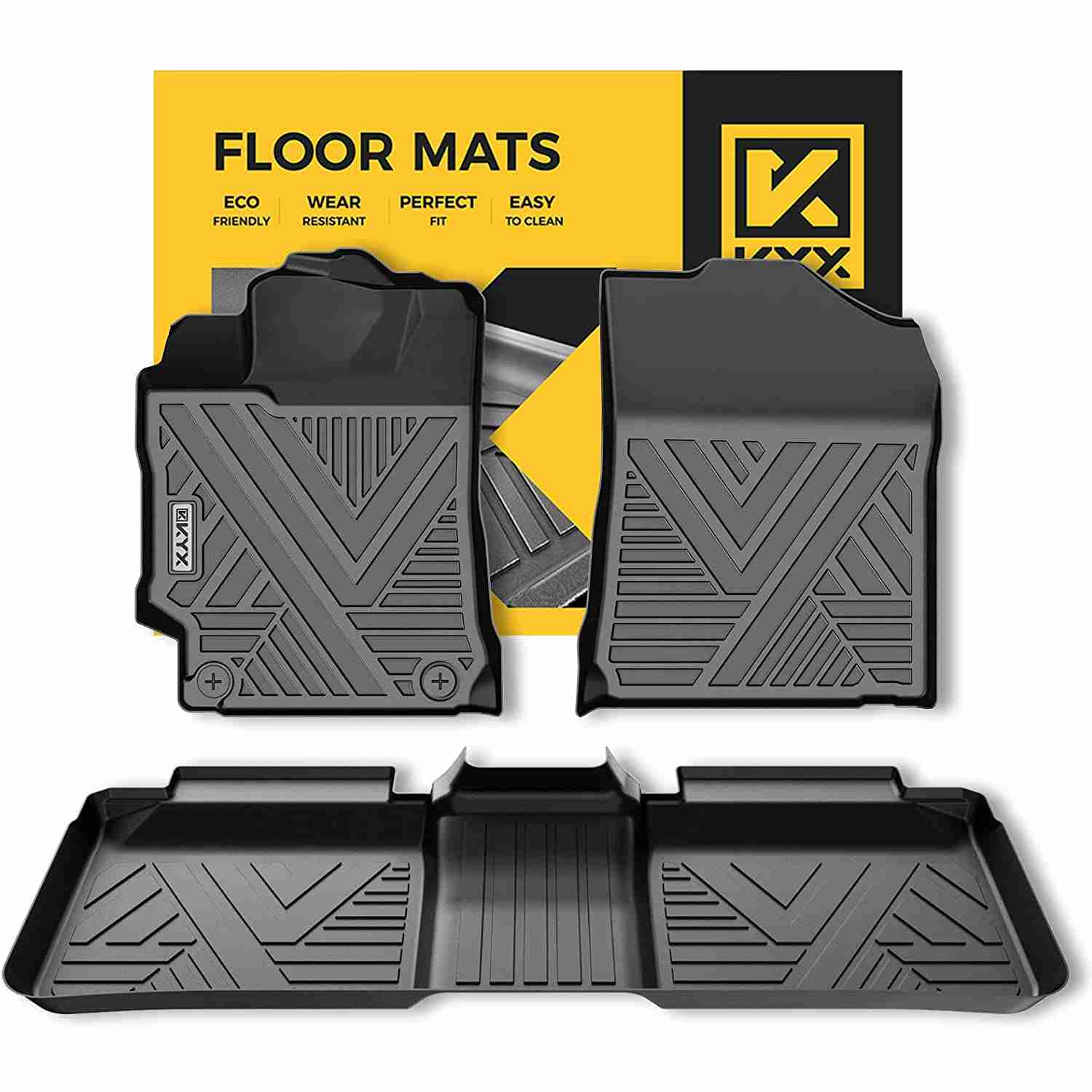 thumbnail image 2 of WeatherTech FloorLiner 2nd Row - 2015-2017 Toyota Camry - Black TPE - Made USA 2 of 5
