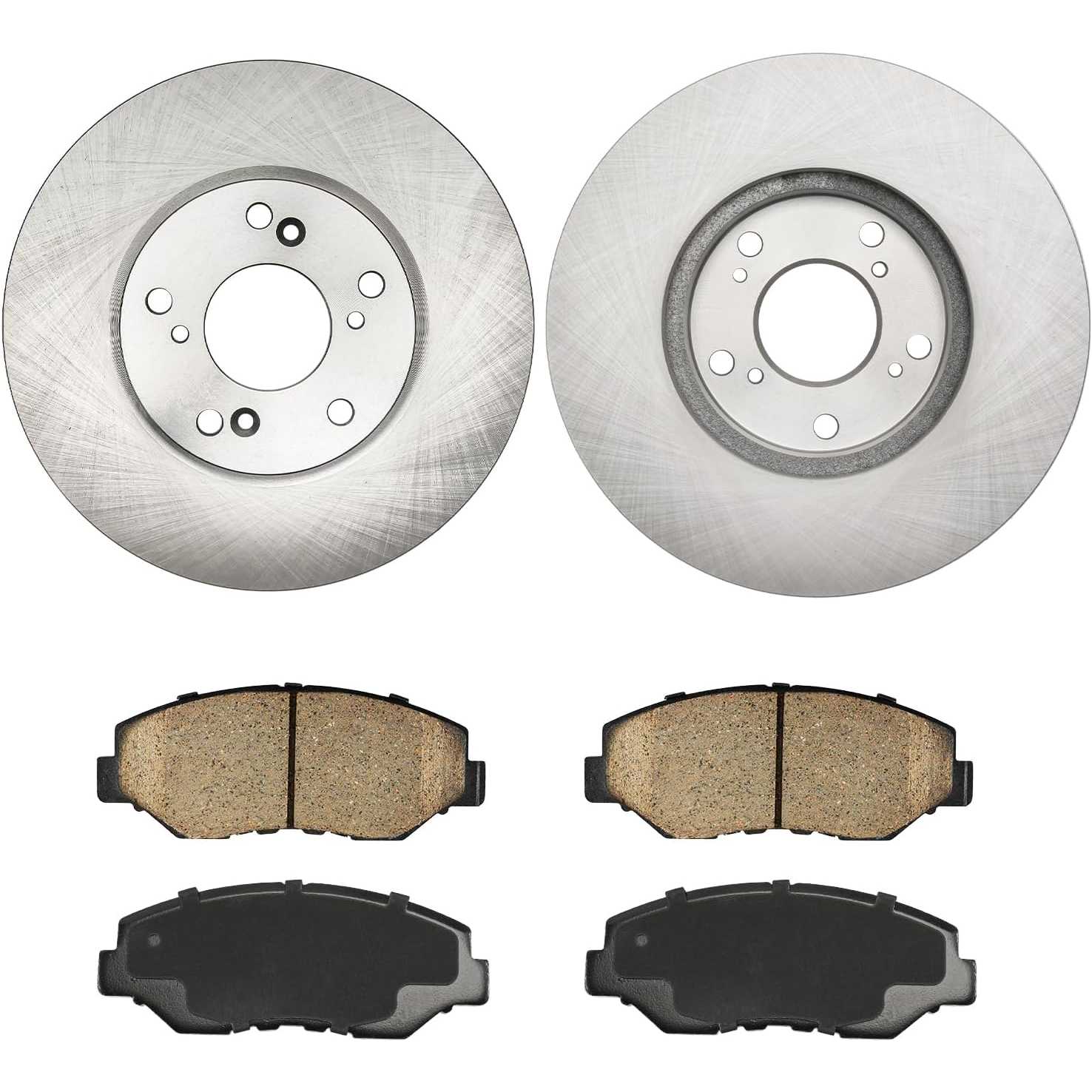 2010 Honda Accord Front  Ceramic Brake Pad & Rotor Kit 1