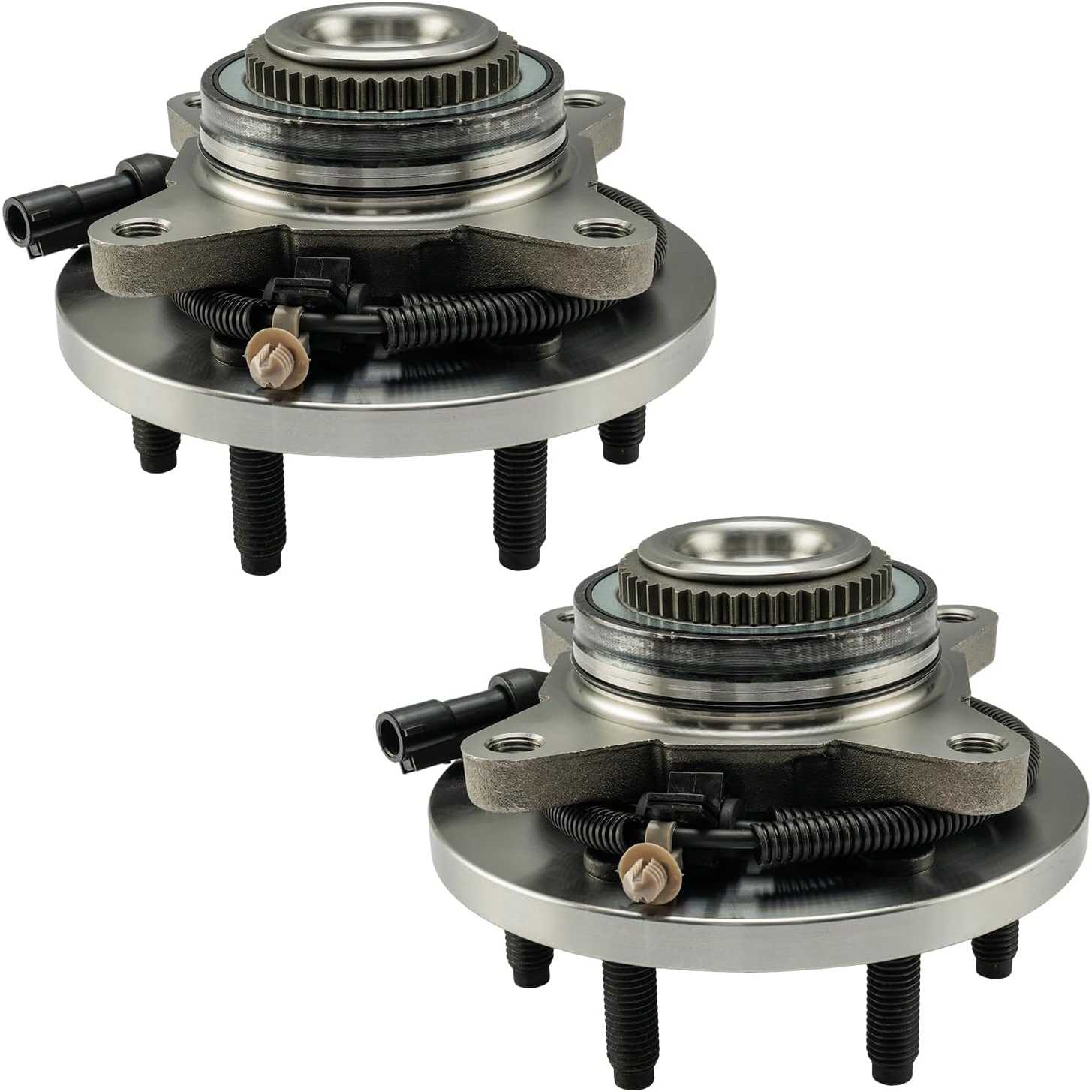 PHILTOP 515119 x2 4WD Front Wheel Bearing Hub Assembly Compatible with 2009-2010 F-150 6 Lugs