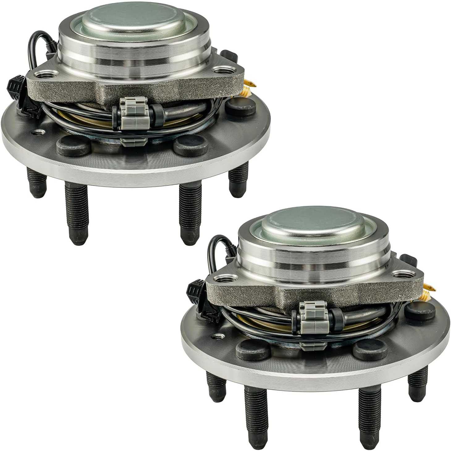PHILTOP 515159 x2 RWD Front Wheel Bearing Hub Assembly Compatible with 2014-2018 Silverado 1500, 2015-2020 Tahoe, 2014-2018 Sier