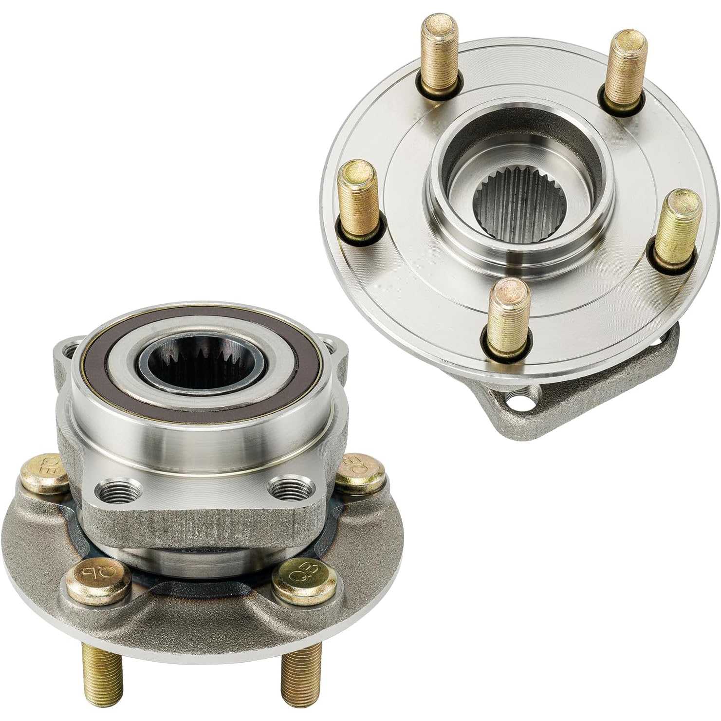 PHILTOP 513413 x2 Front Wheel Bearing Hub Assembly Compatible with 2014-2018 Forester, 2016-2021 Crosstrek, 2014-2019 Impreza, 2