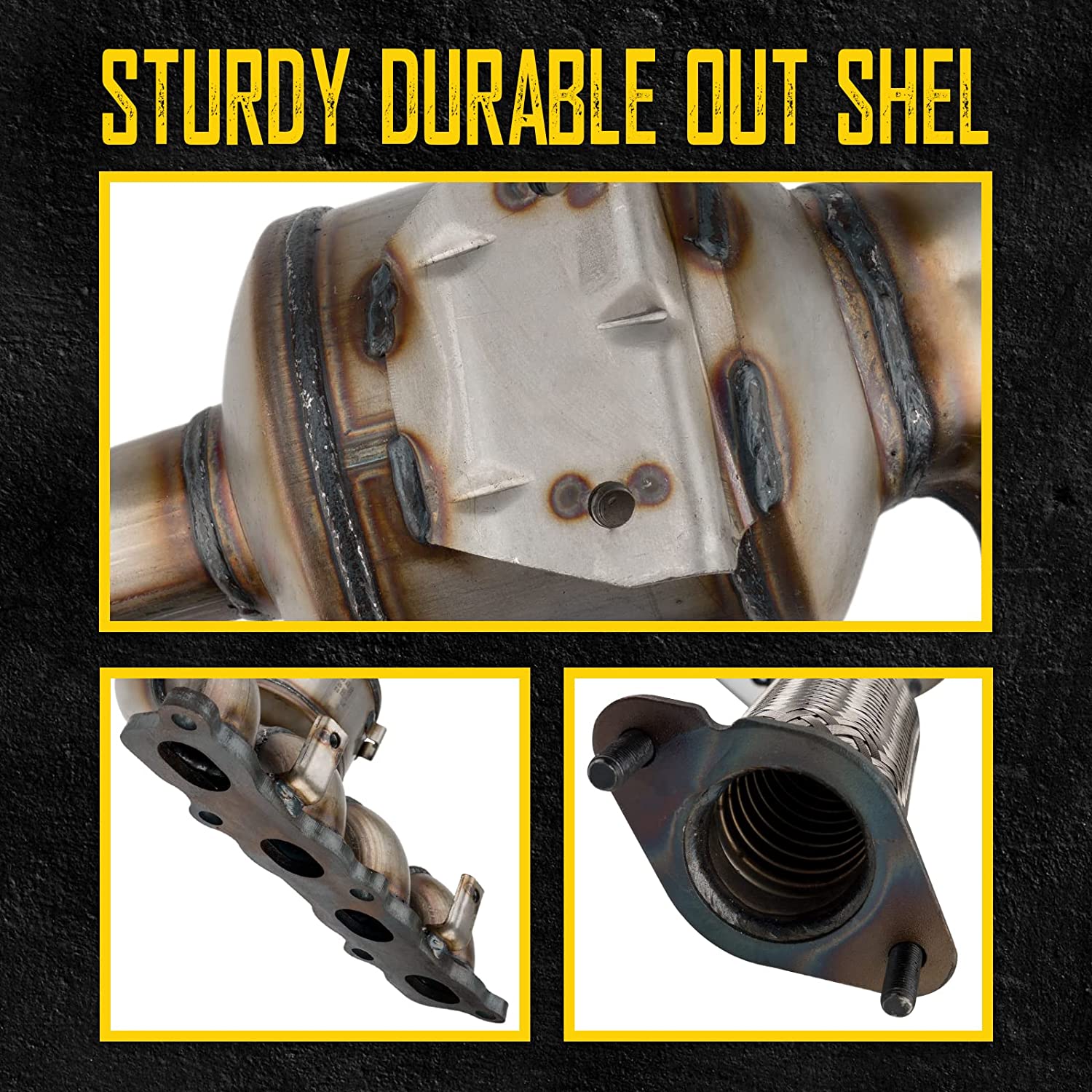 1.6L Catalytic Converter for 2011 Ford Fiesta 1Pc EPA Compliant 3