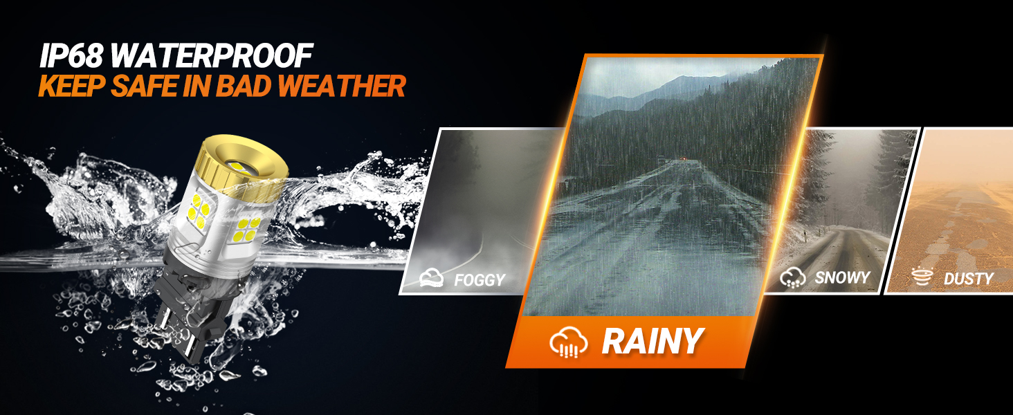 Sealight 3157 3156 3056 3057 4057 4157 LED Light Bulb White Reverse Backup Tail Blinker Light