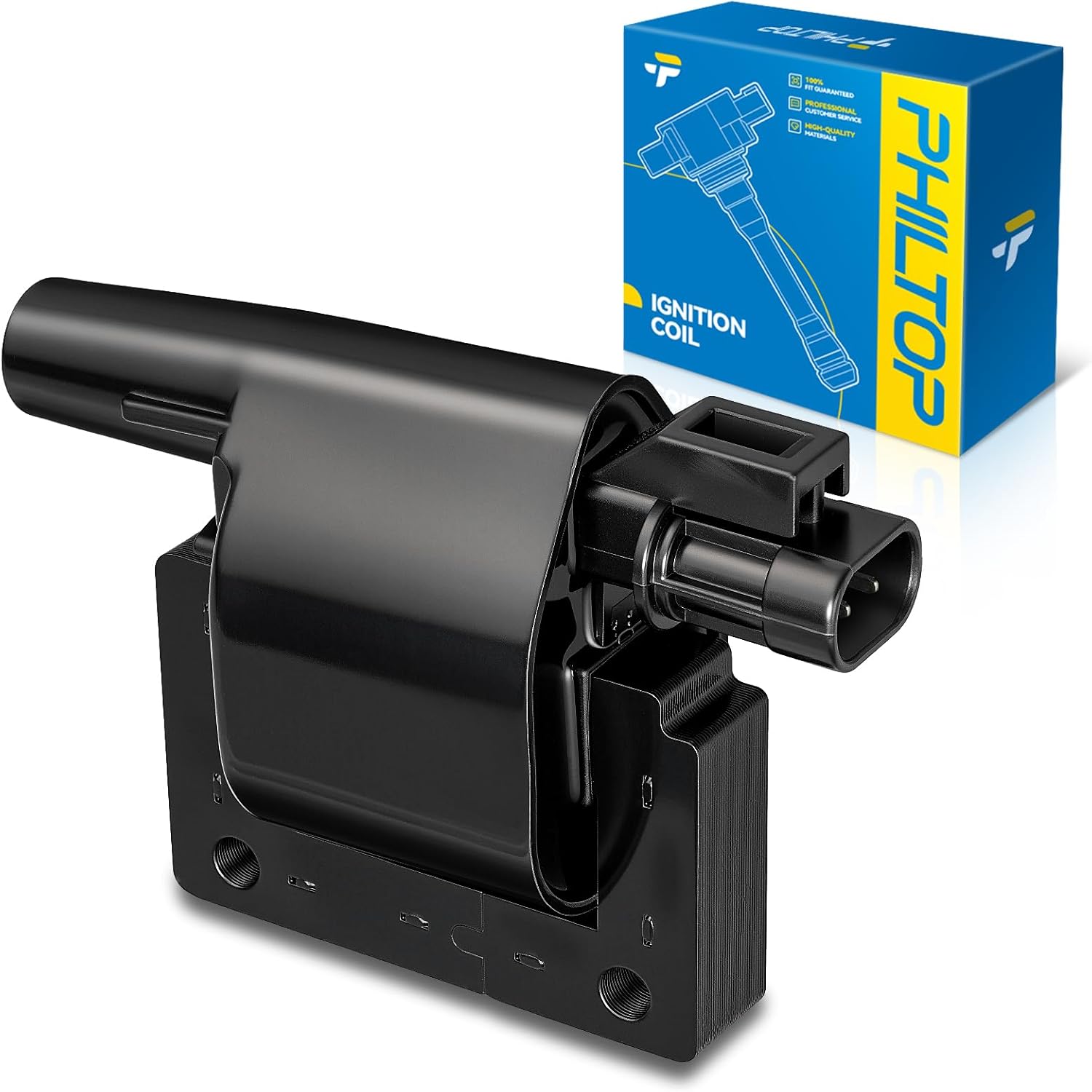 PHILTOP UF38 Ignition Coil Packs Fits for Nissan 1990-1994 D21, 1995-1996 Pickup, 1993-2000 Quest, 1990-1995 Pathfinder, Mercury