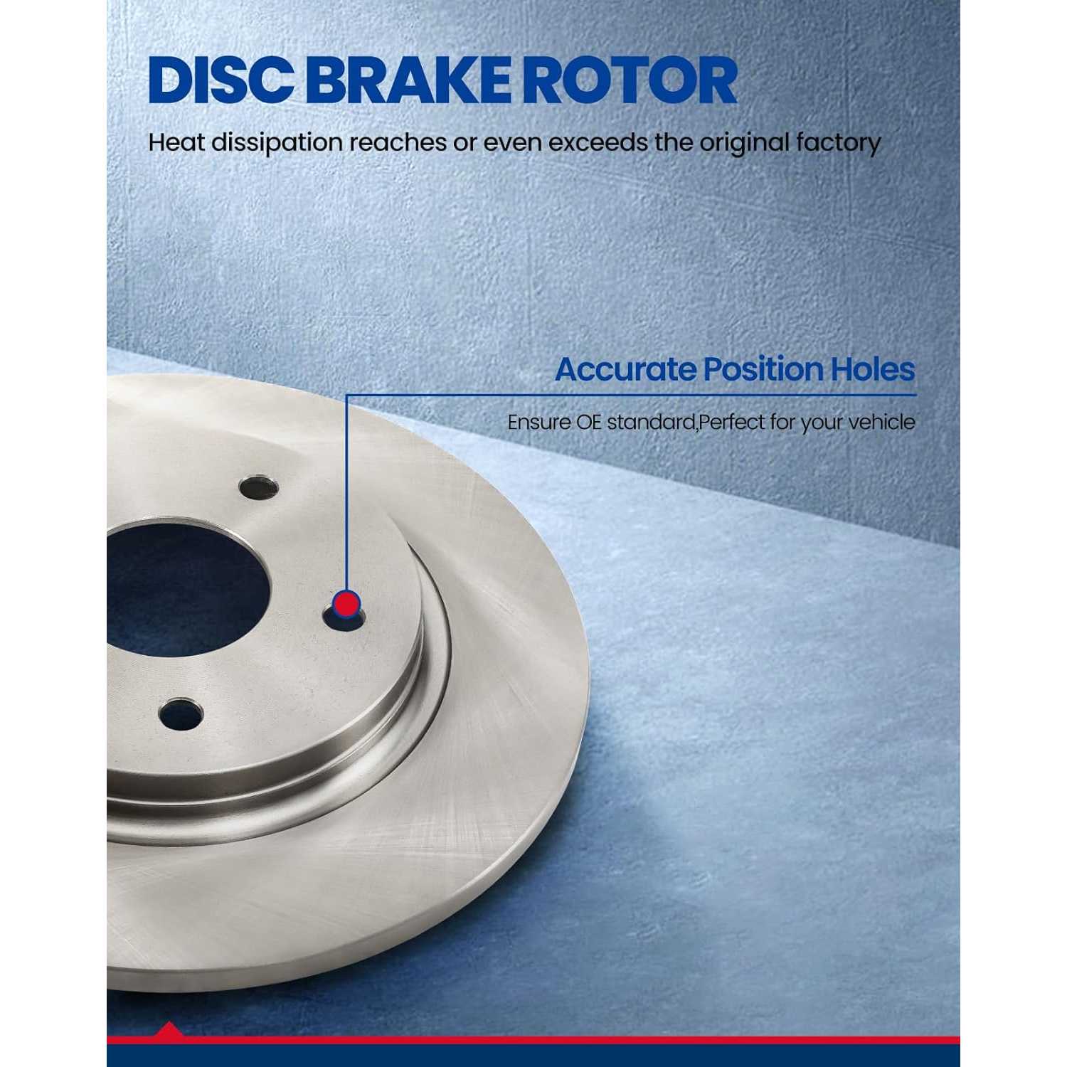 thumbnail image 2 of Detroit Axle Drilled & Slotted Brake Kit – Front Rear Rotors + Ceramic Pads, Mercedes CLK320 E300 E430, 10pc 2 of 5