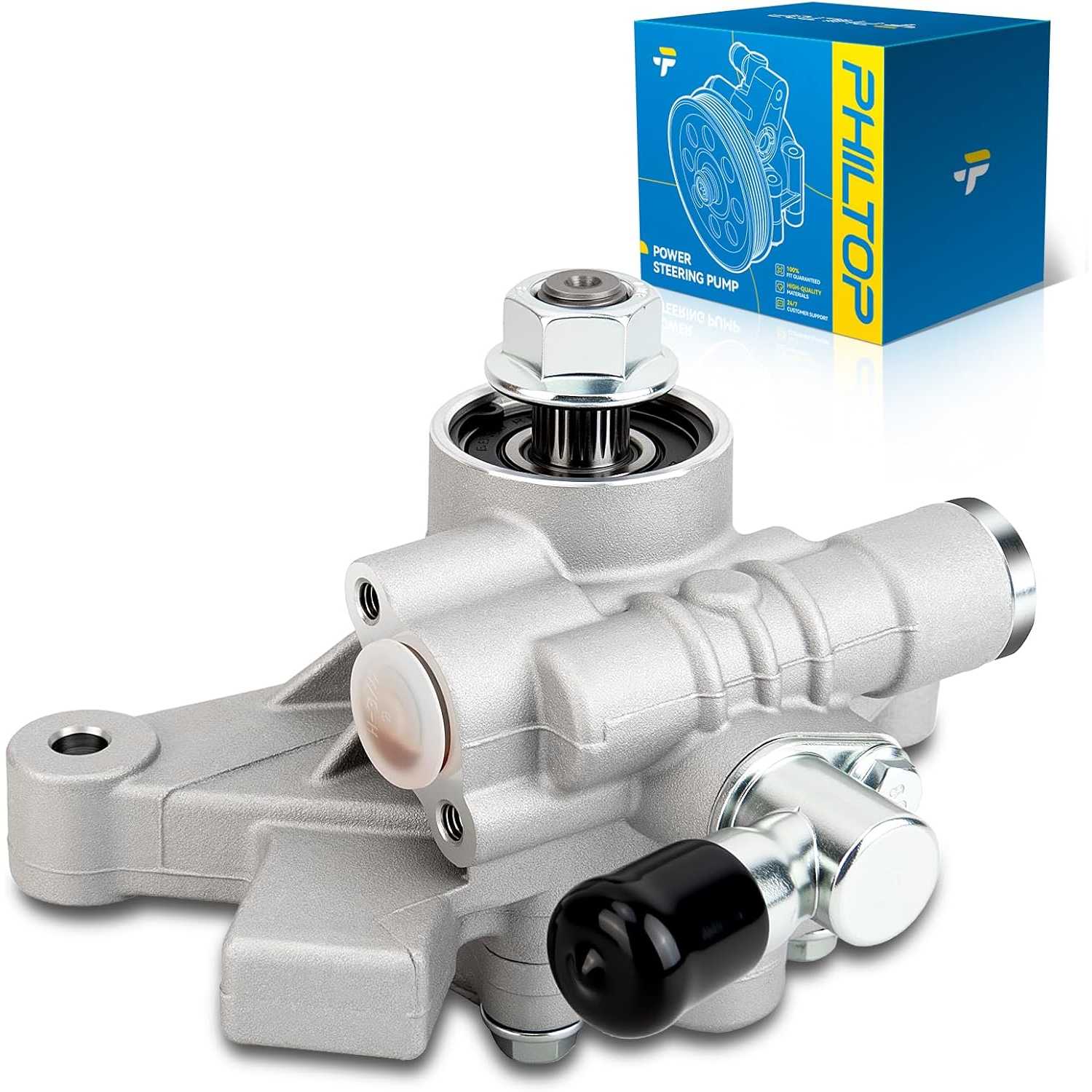 PHILTOP Power Steering Pump 21-5066 Compatible with CR-V CRV 1997 1998 1999 2000 2001, Civic 1996 1997 1998 1999 2000, Automotiv