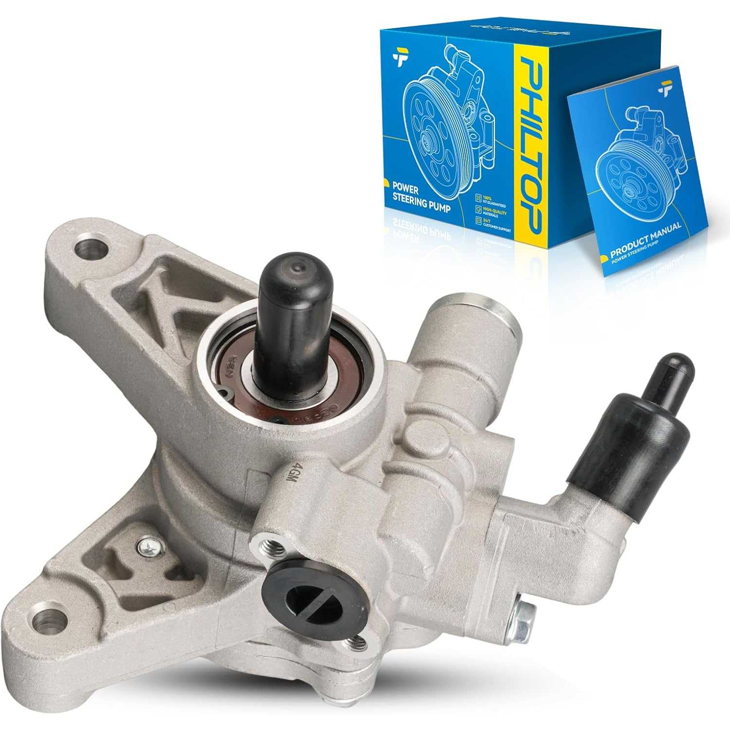 PHILTOP Power Steering Pump Replacement 215992, Fit for 1997-2001 Prelude, Steering Pump