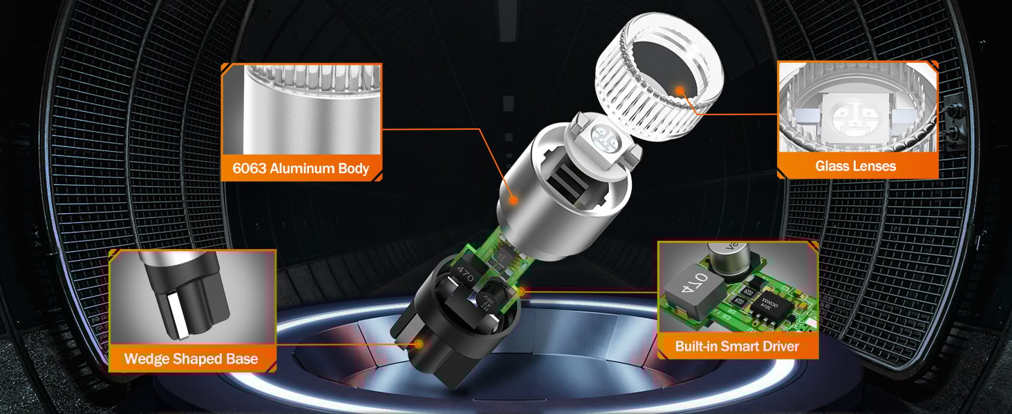 sealight 194 168 w5w led bulb