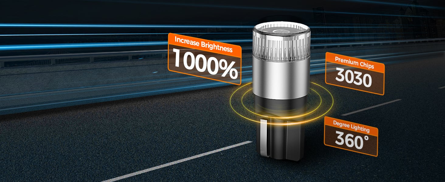 sealight 194 168 w5w led bulb