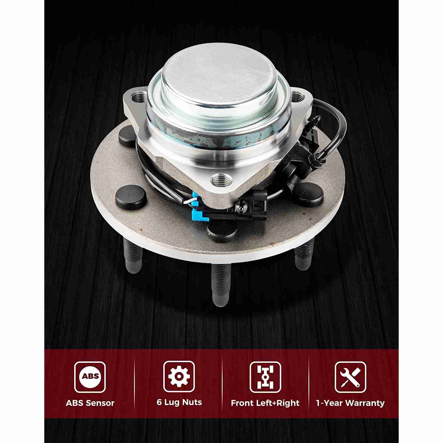 KAX® 515054 Front Wheel Bearing & Hub Assembly for 1999-2004 Chevy Silverado 1500 4