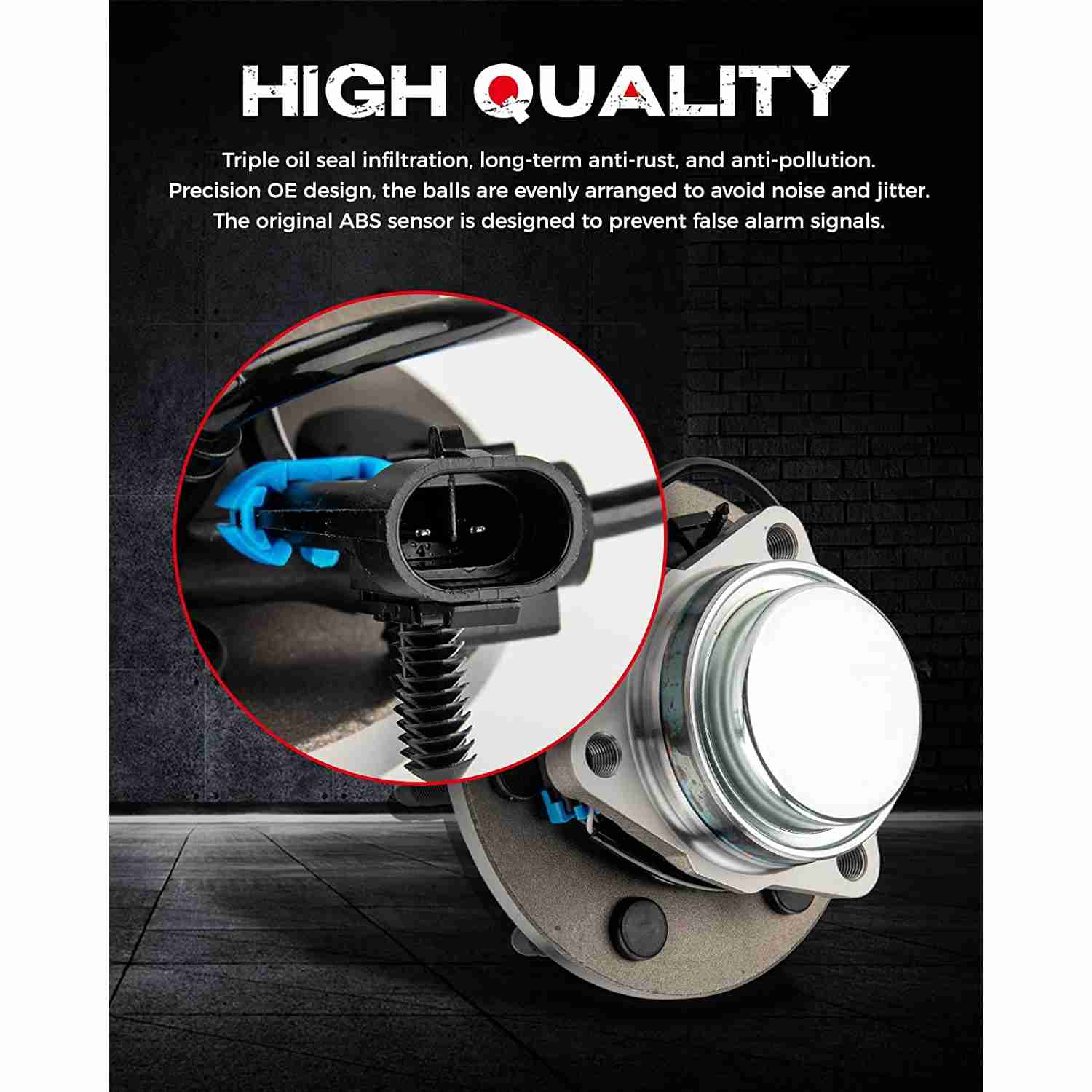 KAX® 515054 Front Wheel Bearing & Hub Assembly for 1999-2004 Chevy Silverado 1500 3