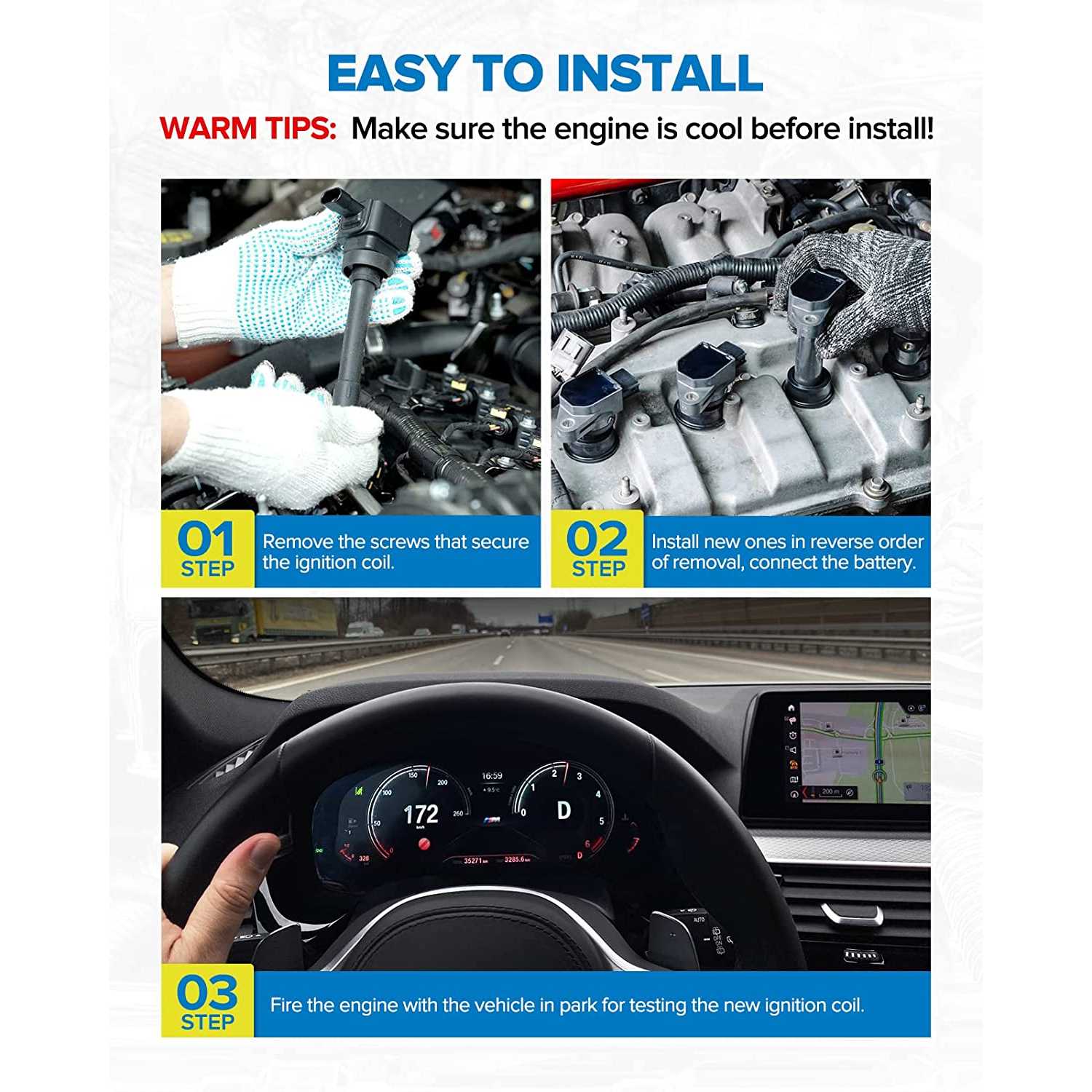 PHILTOP® Ignition Coils for 2012 Ford Transit Connect 6