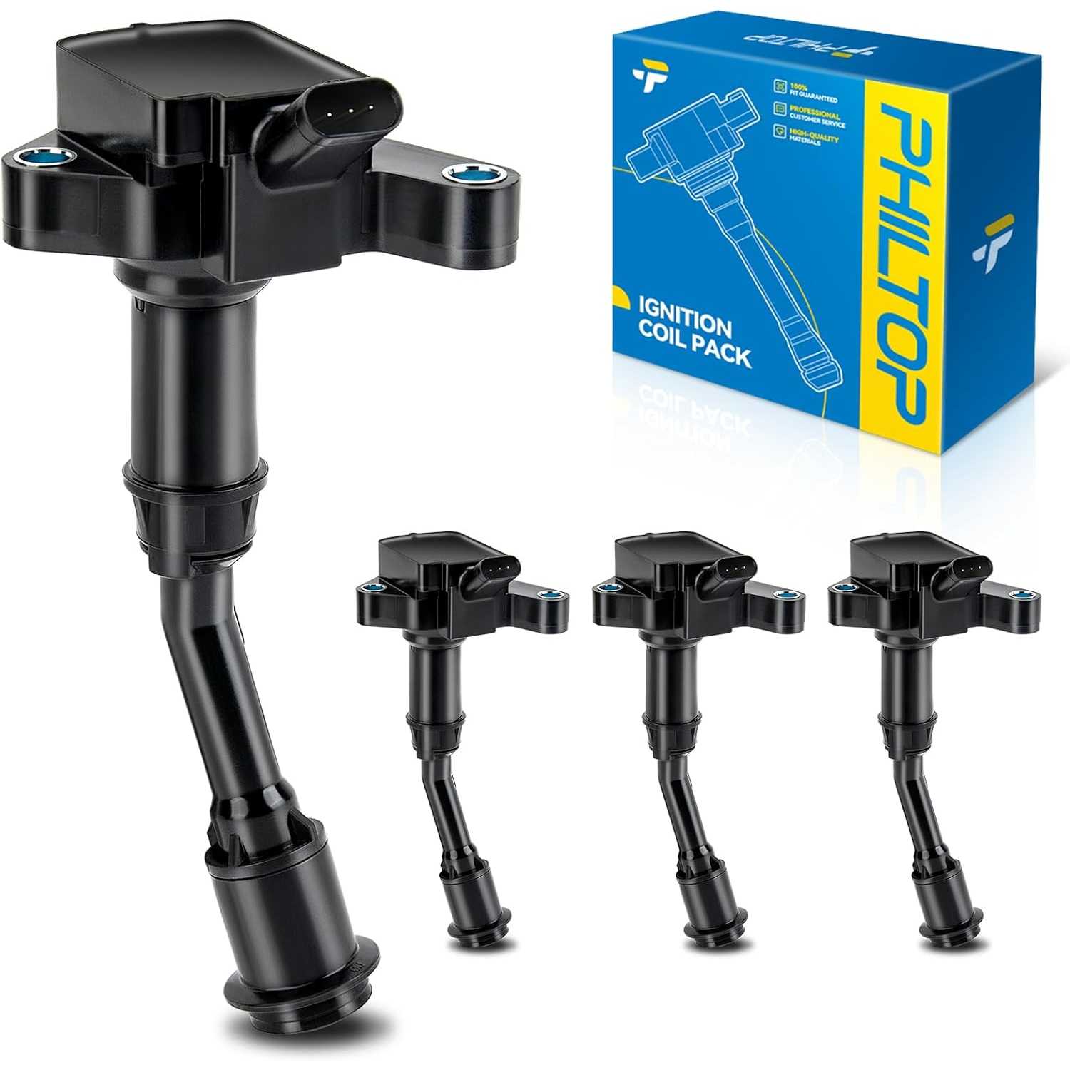 PHILTOP UF735 Ignition Coil Pack, Fits for Ford 2017-2019 Escape 1.5T, 2014-2020 Fusion 1.5T