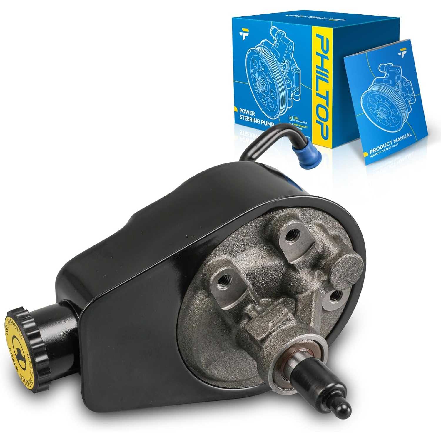PHILTOP 206800 Power Steering Pump, Fit for LeSabre, Skylark, C10, C10 Suburban, C20, C20 Suburban, Camaro, Caprice, El Camino,