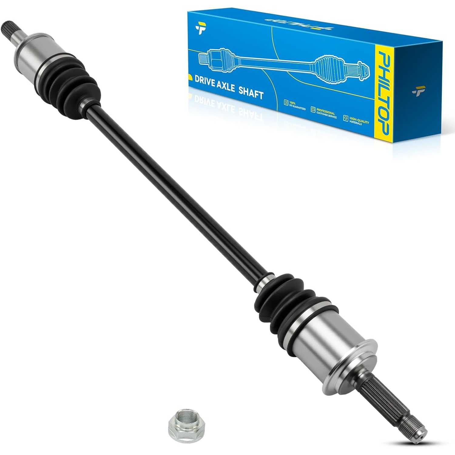 PHILTOP Rear Left CV AXLE Fit for 2003 2004 2005 2006 2007 2008 Honda Element, Rear Left CV Axle Shaft Assembly