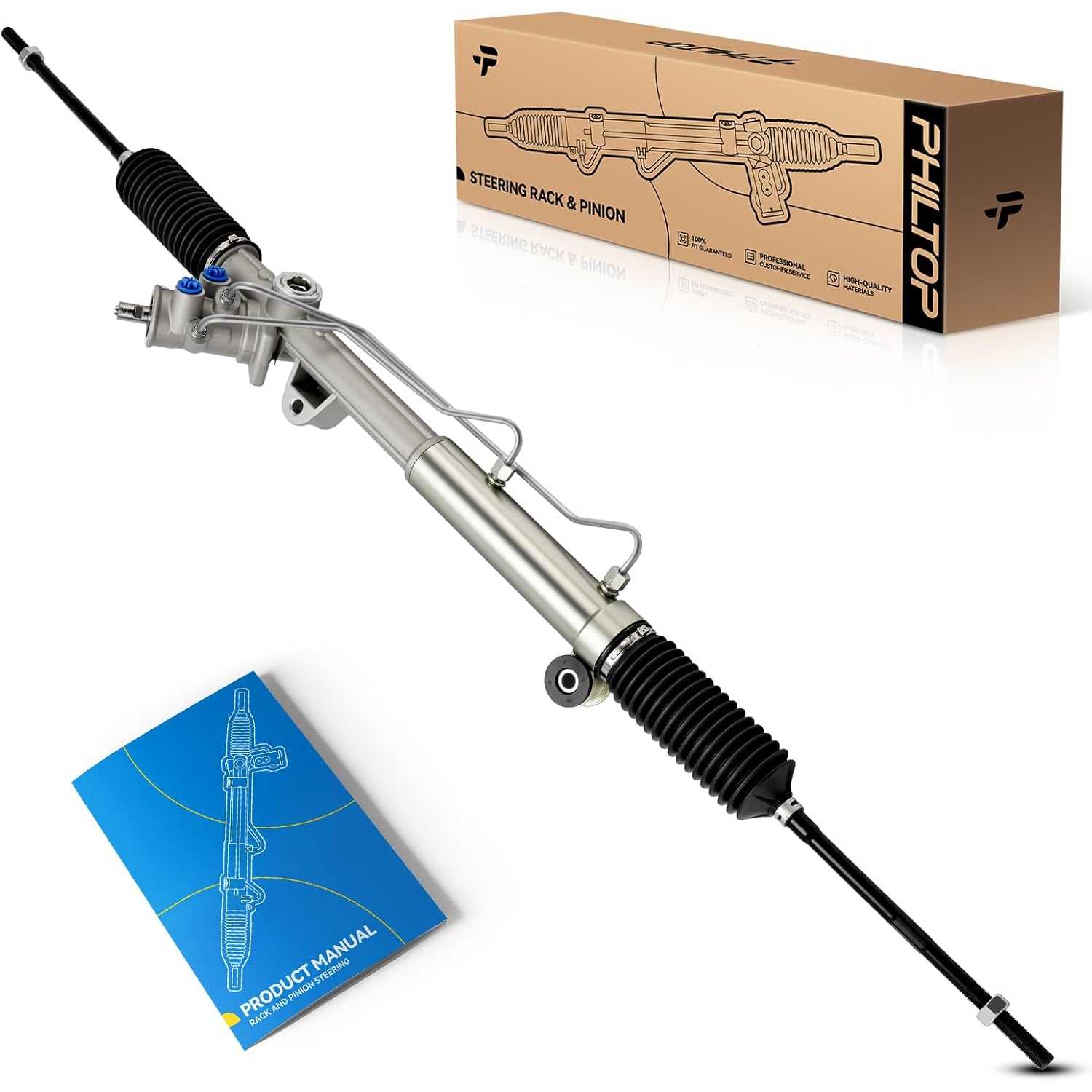 PHILTOP Power Steering Rack and Pinion Compatible with Chevy Camaro 1998-2002 All Models, Pontiac Firebird 1998-2002 All Models,