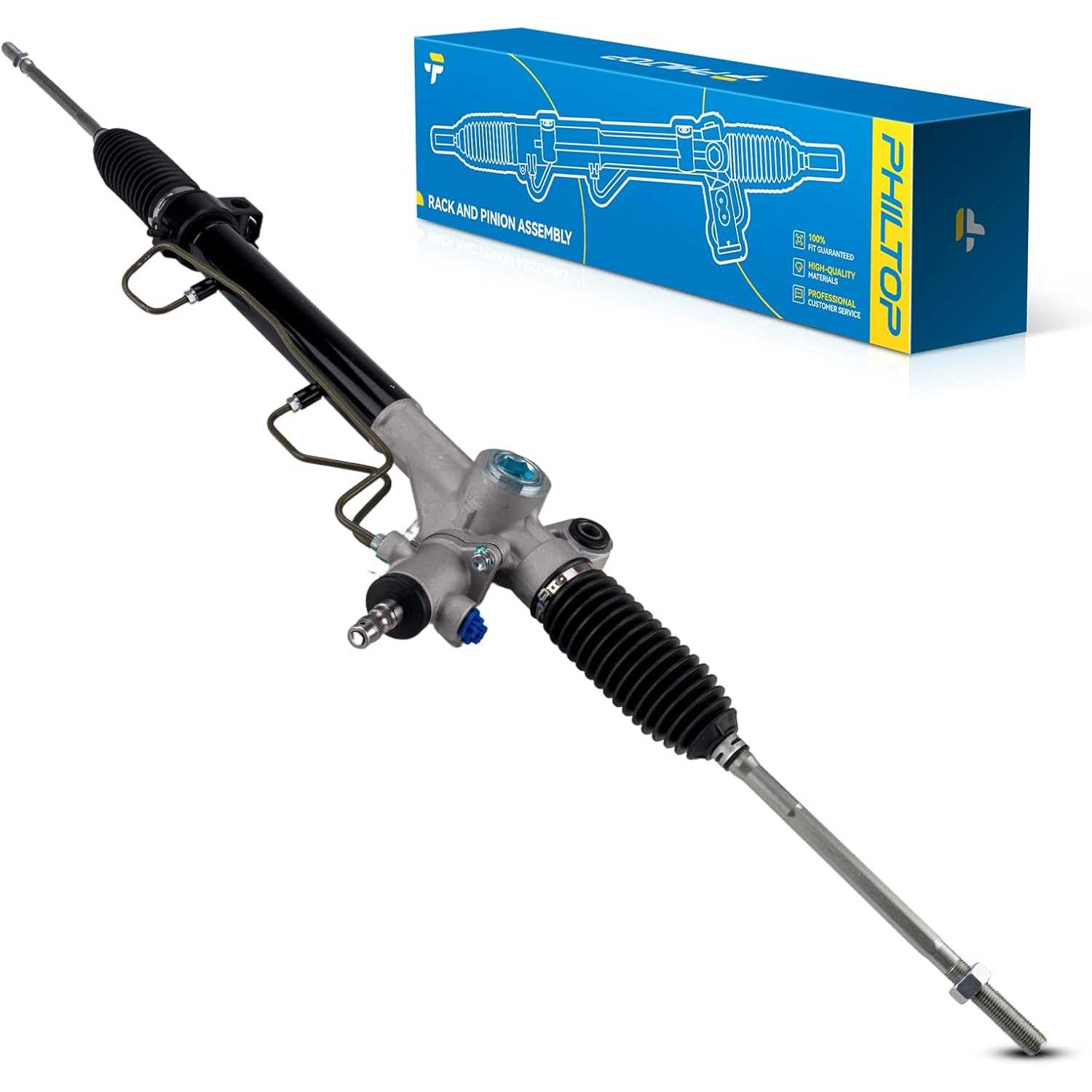 PHILTOP Power Steering Rack and Pinion Compatible with Toyota Sienna 1998 1999 2000 All Models, Hydraulic Rack and Pinion Replac