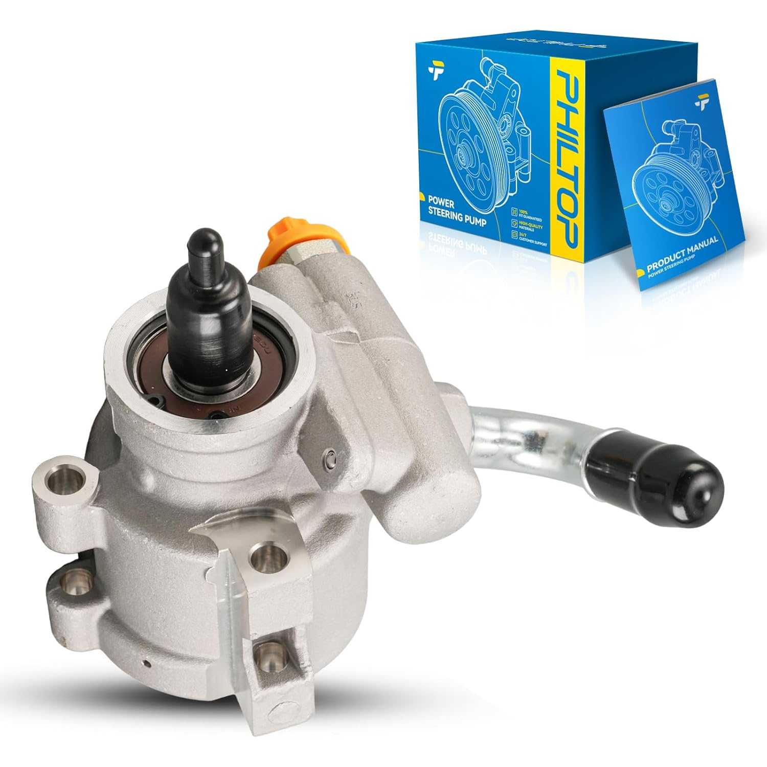 PHILTOP Power Steering Pump Replacement 20823, Fit for 1997-2002 Wrangler 2.5L, 1997-2000 Cherokee 2.5L, OE# 20823, 52088018