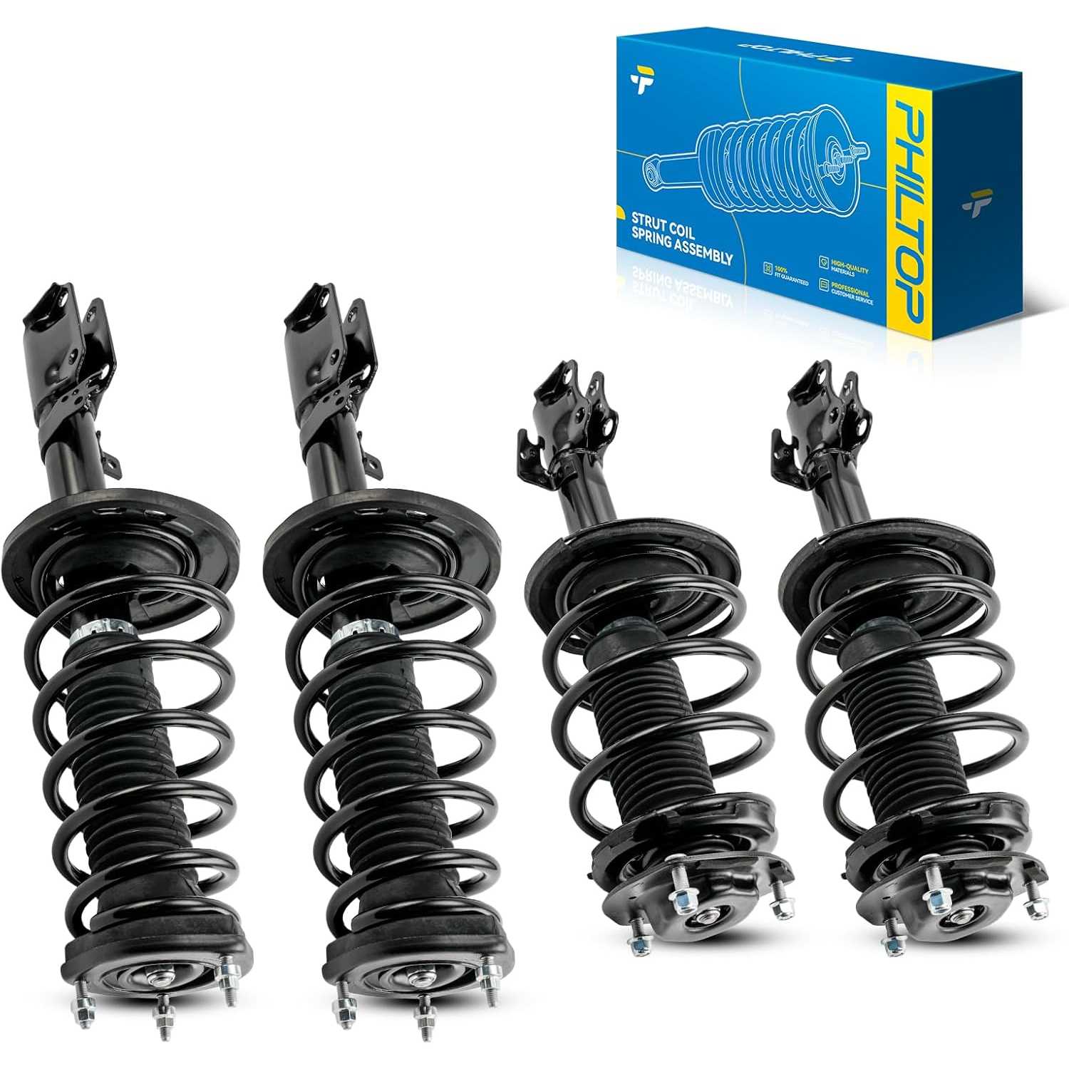 PHILTOP Struts Front And Rear Shocks Automotive Replacement Shocks 172205 172206 172207 172208 For 2004-2006 Toyota Camry 2004-2