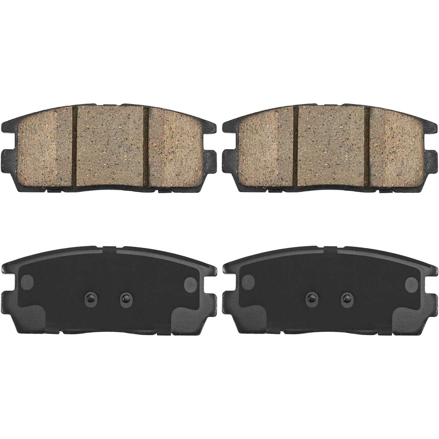 PHILTOP Rear Brake Pads Fit For 2007-2017 Equinox, 2010-2017 Terrain, 2012-2015 Captiva Sport, 2008-2010 Vue, 2007-2009 Torrent,