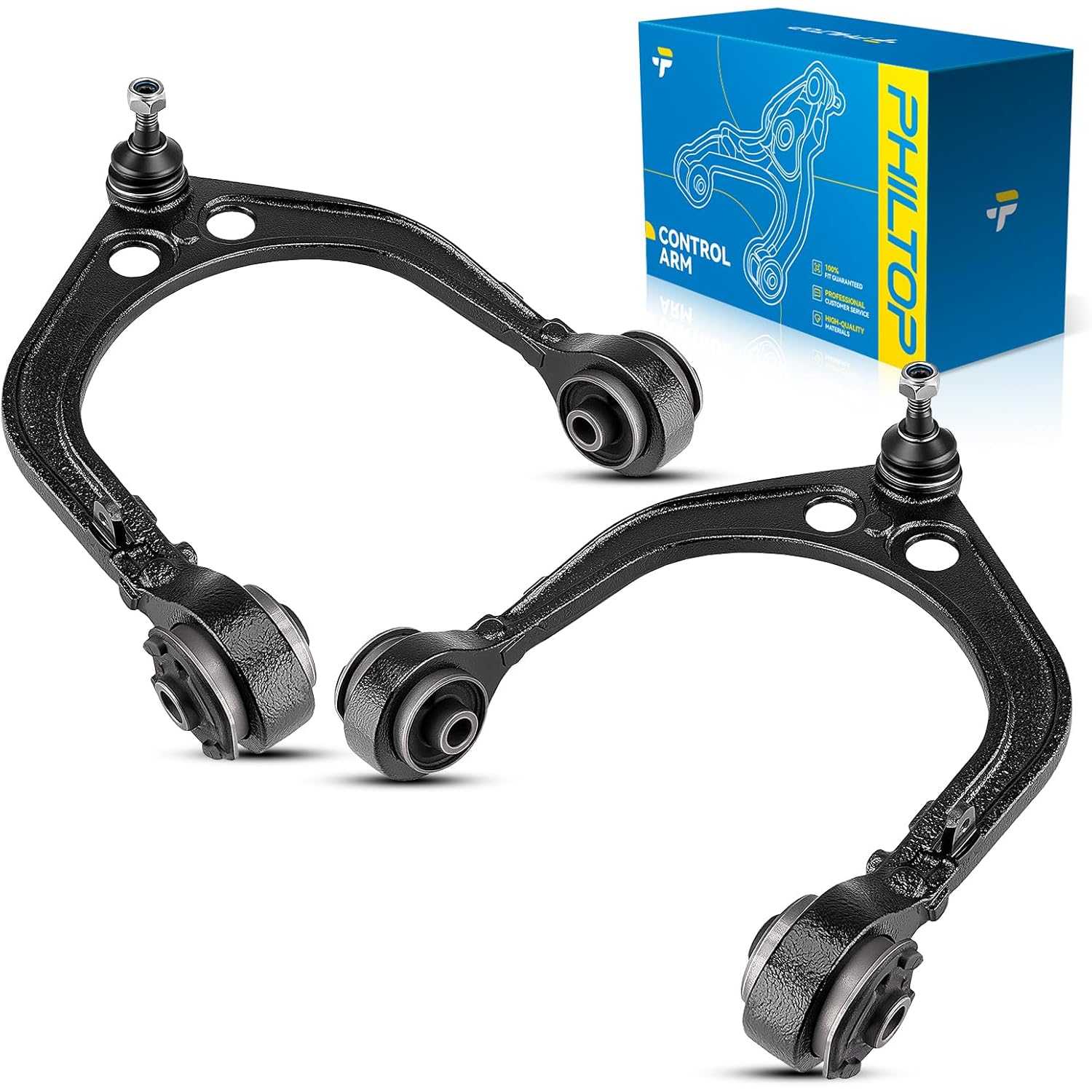 PHILTOP Front Upper Control Arms Fit for Chrysler 300 2005-2019, Challenger 2008-2018, Charger 2006-2019, Magnum 2005-2008, 2PCS