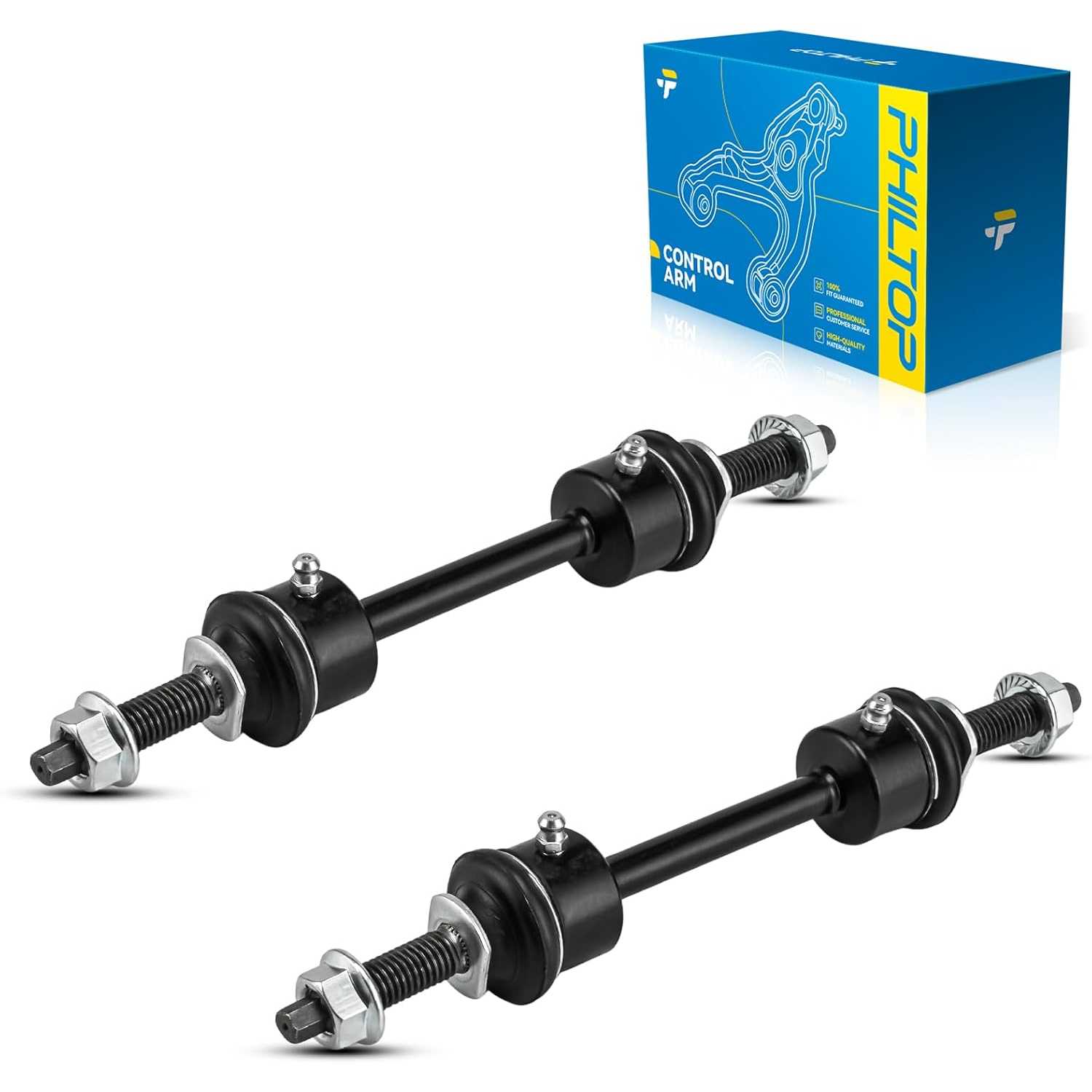 PHILTOP Front Suspension Kit Sway Bar End Links Compatible with Ford 09-20 F-150 (4WD Models w/o SVT Raptor) 11-12 F-150 AWD, 10
