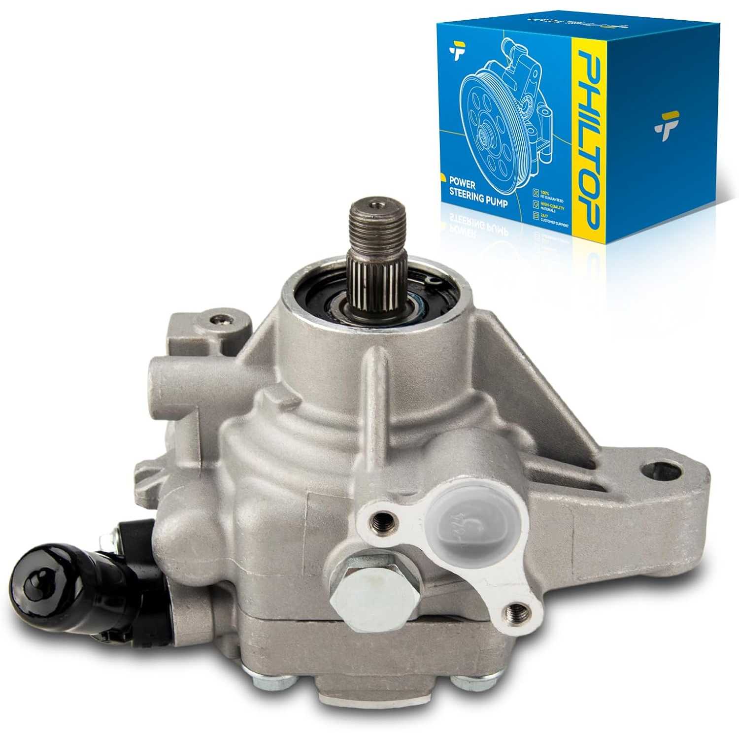 PHILTOP Power Steering Pump 215419, Fit for 2002 2005-2011 CR-V, 2006-2007 Accord 2.4L, 2006-2011 Element, 2002-2006 RSX, 2006-2