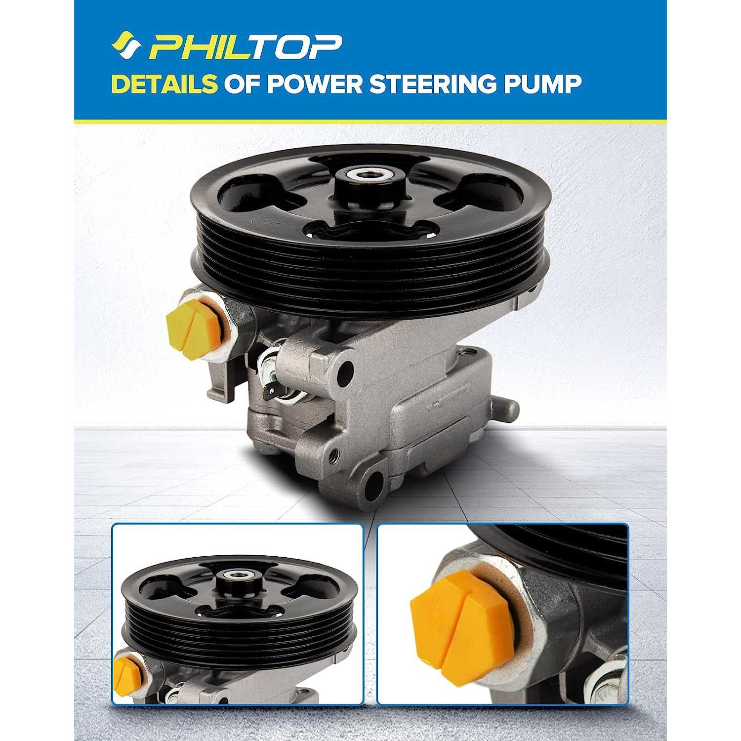 Suncent Power Steering Pump 21-5391 OE Replacement for 6 2003-2008 2.3L, Power Steering Wheel Pump GK2A32650F, GK2A32650H, GK2A3 2