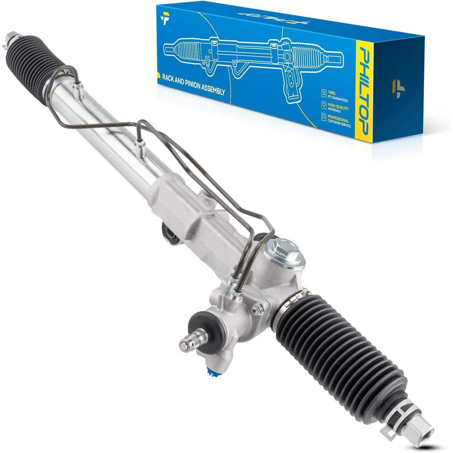 PHILTOP 97-1697 Rack and Pinion Steering Assembly For 4Runner 1996-2002, Tacoma 1995-1997 4WD All Models, Tacoma 1998-2004 4WD 2