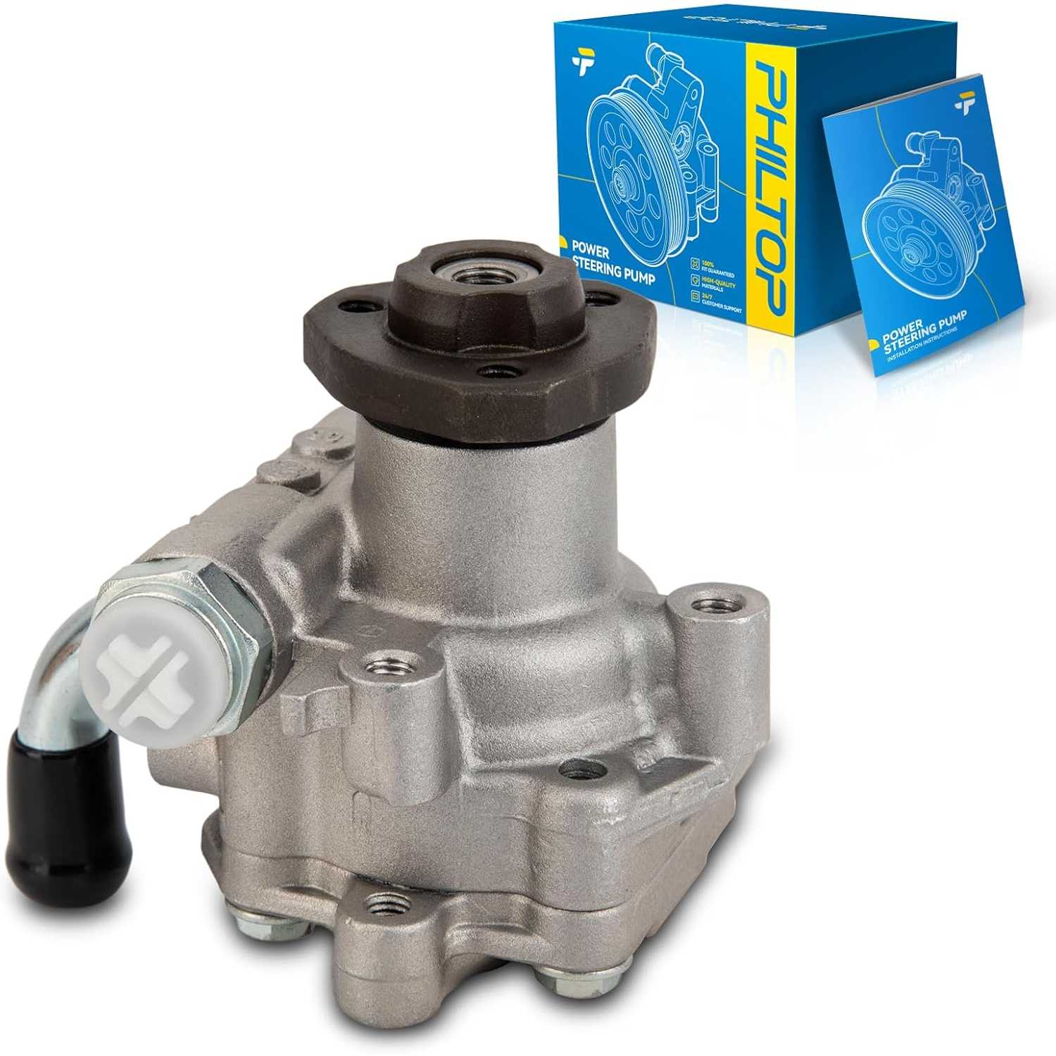 PHILTOP 21659 Power Steering Pump Fit For 2011-2015 Jetta 1.8/2.0/2.5L DOHC/SOHC,2012-2014 Passat 2.5L; Beetle 1.8/2.5L