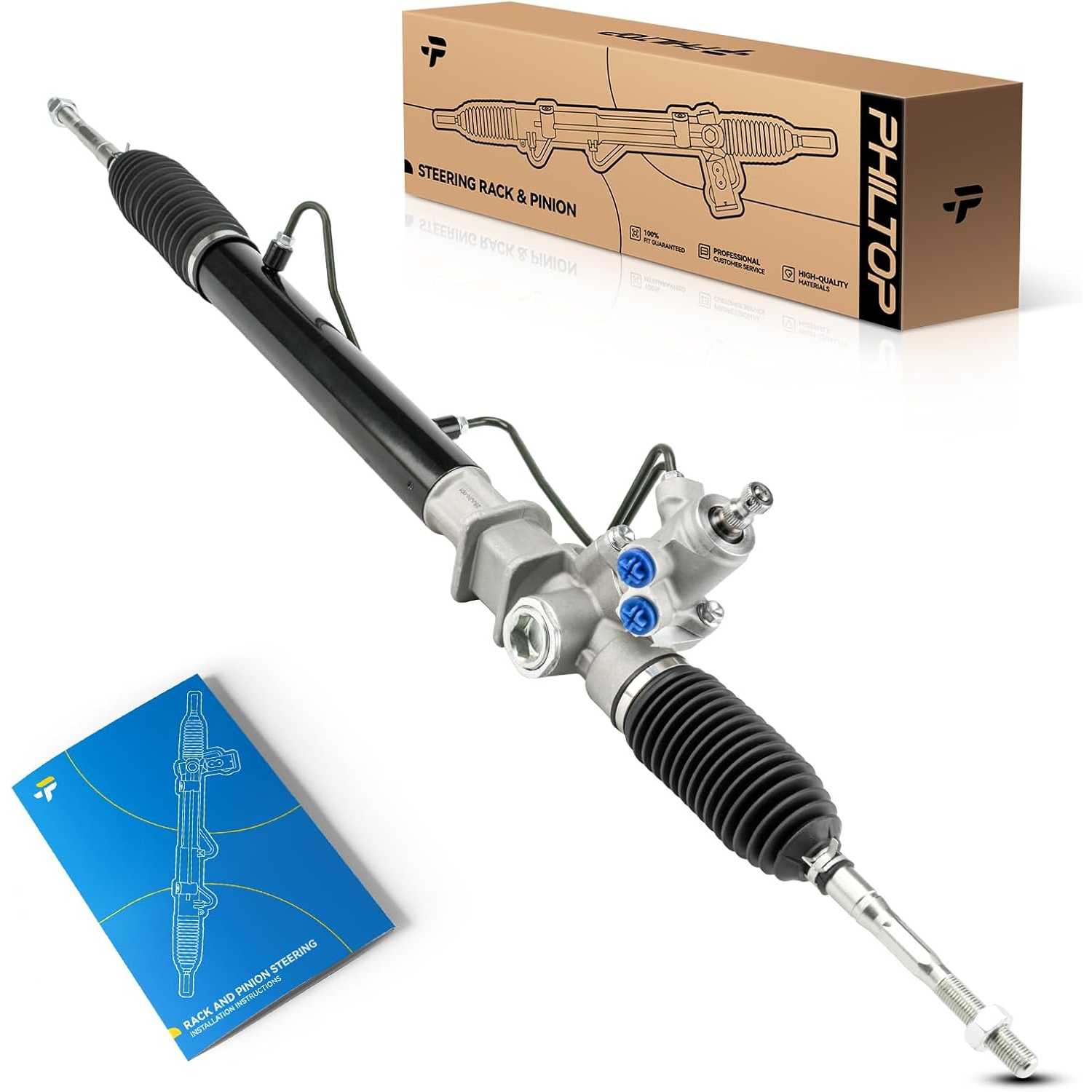 PHILTOP Hydraulic Power Steering Rack and Pinion Assembly Direct Fit 2003-2004 Tracker/Vitara Replace No.26-2040