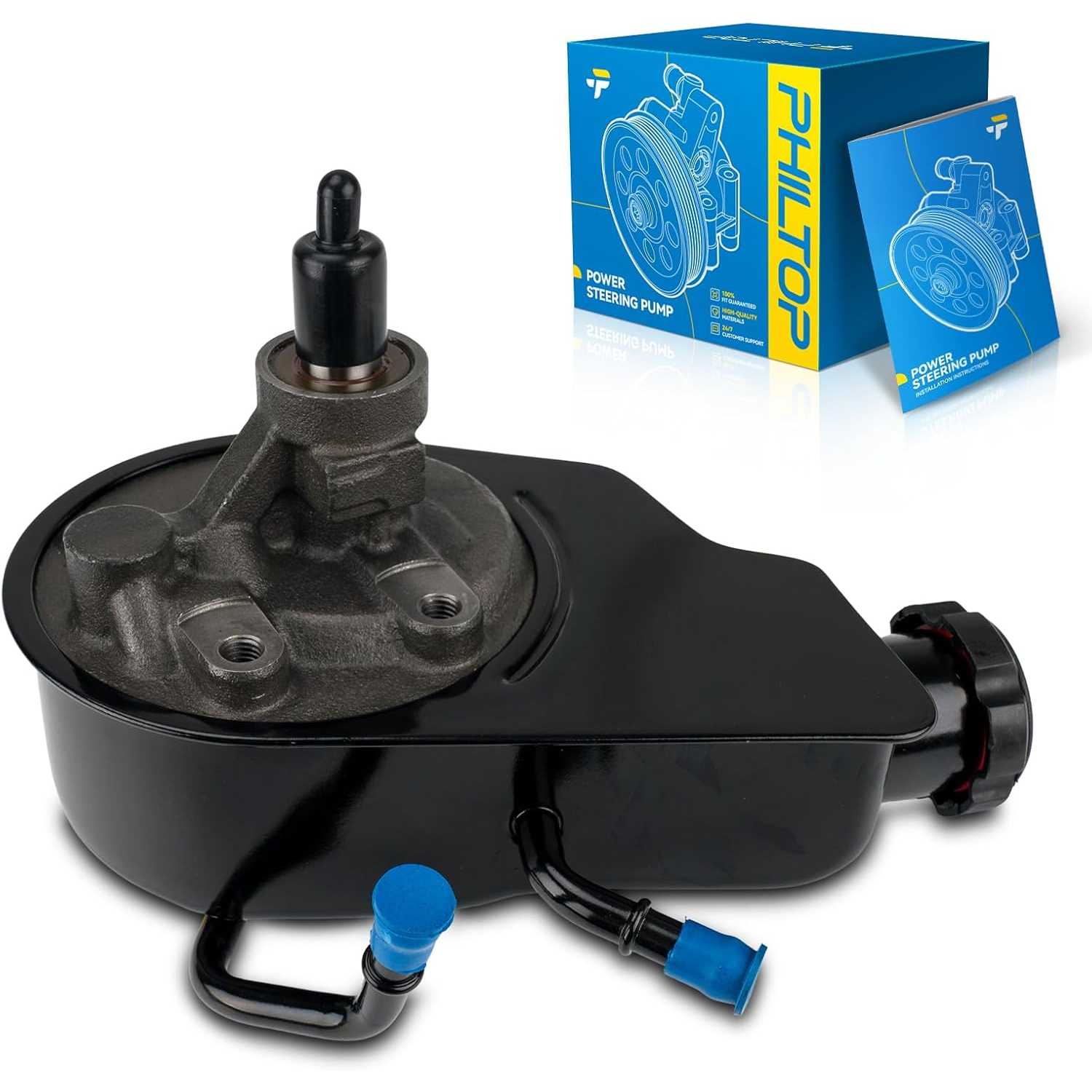 PHILTOP 208739 Power Steering Pump, Fit for Silverado/Sierra 1500/2500/3500/1500 HD/2500 HD, K1500/K2500/K3500/C1500/C2500/C3500