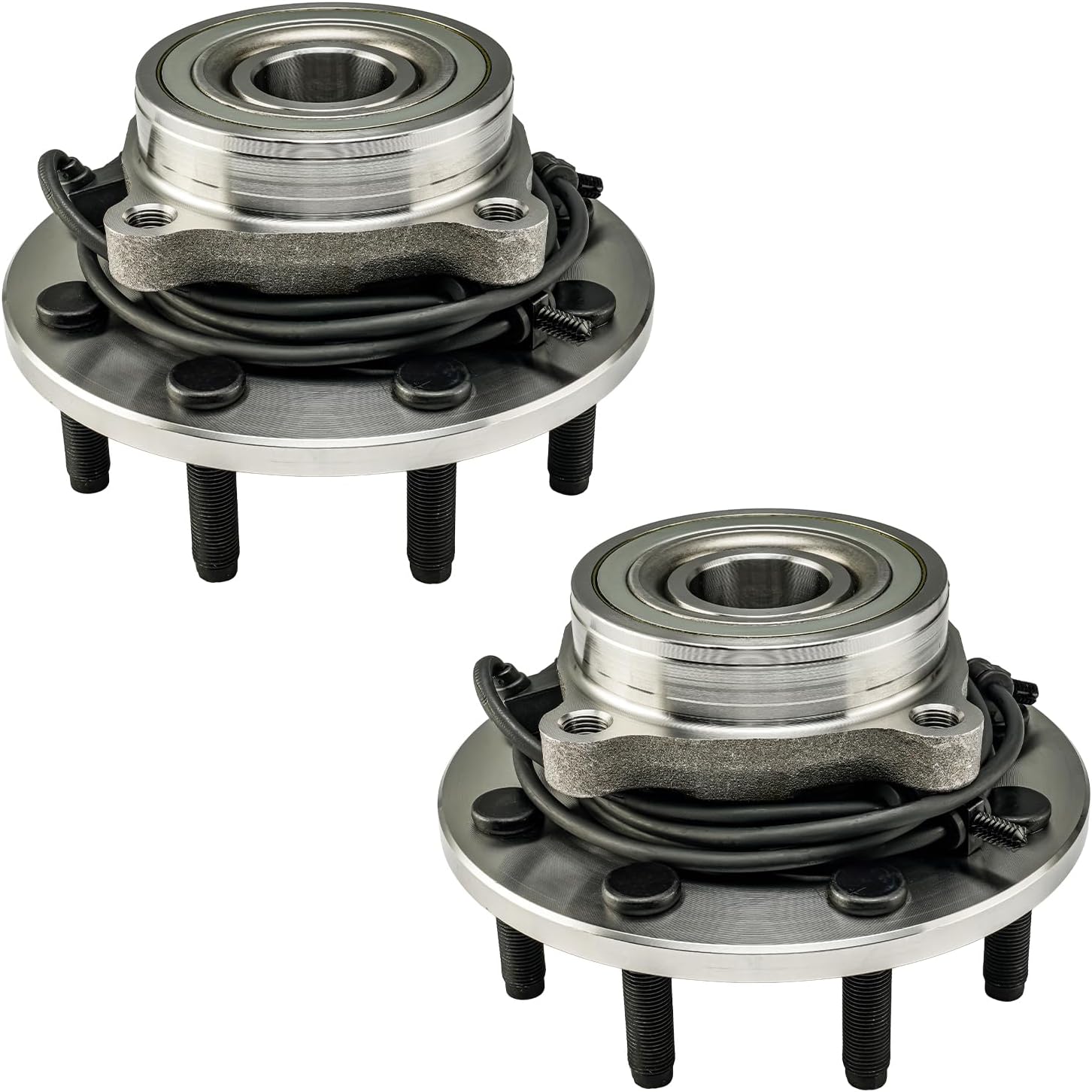 PHILTOP 515063 x2 4WD/RWD Front Wheel Bearing Hub Assembly Compatible with 2000-2002 Ram 2500, 2000-2002 Ram 3500 8 Lugs