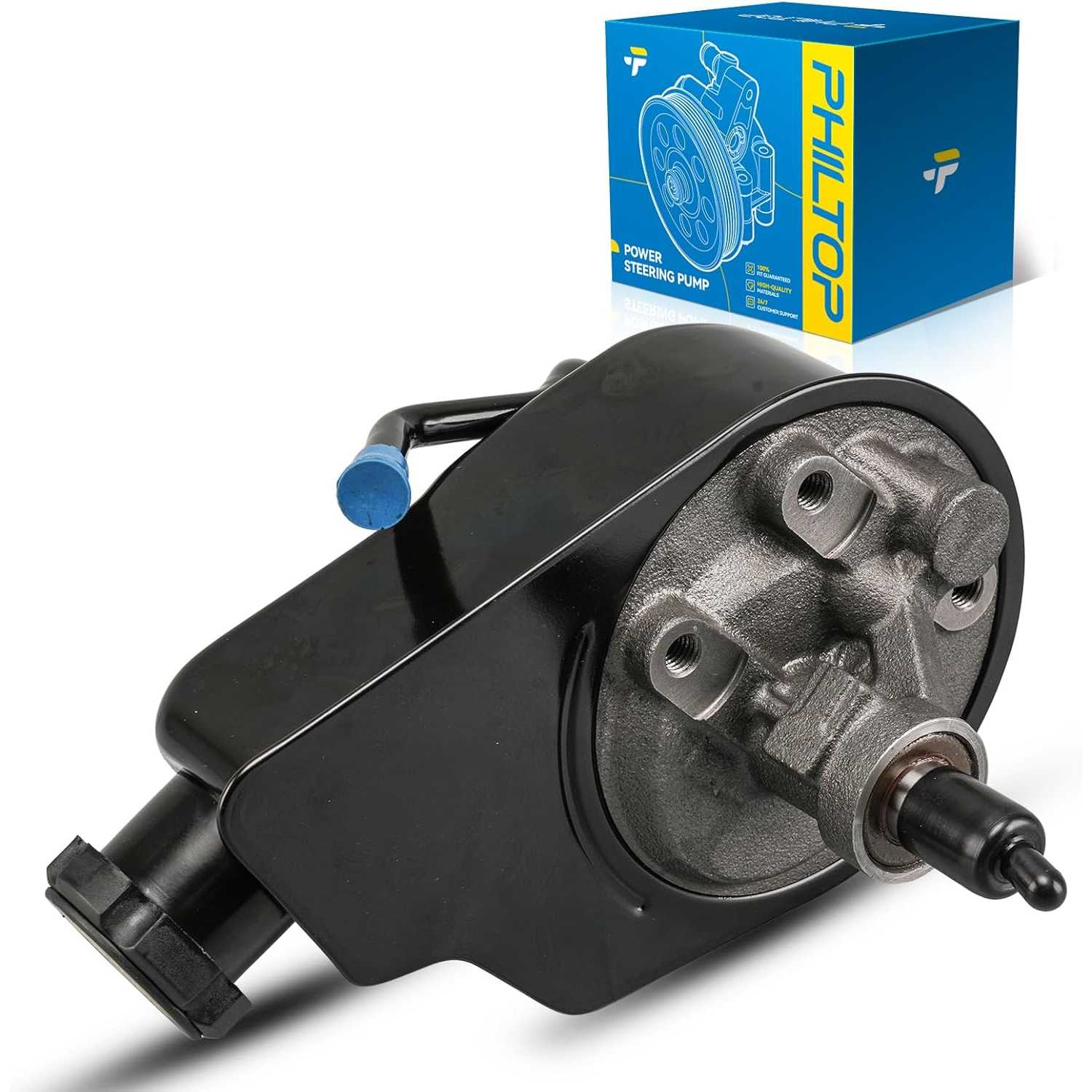 PHILTOP 208741 Power Steering Pump, Fit for 1996-2004 S10/Sonoma 4.3L, 1996-2005 Blazer, 1996-2001 Jimmy/Bravada, 1997-2000 Homb