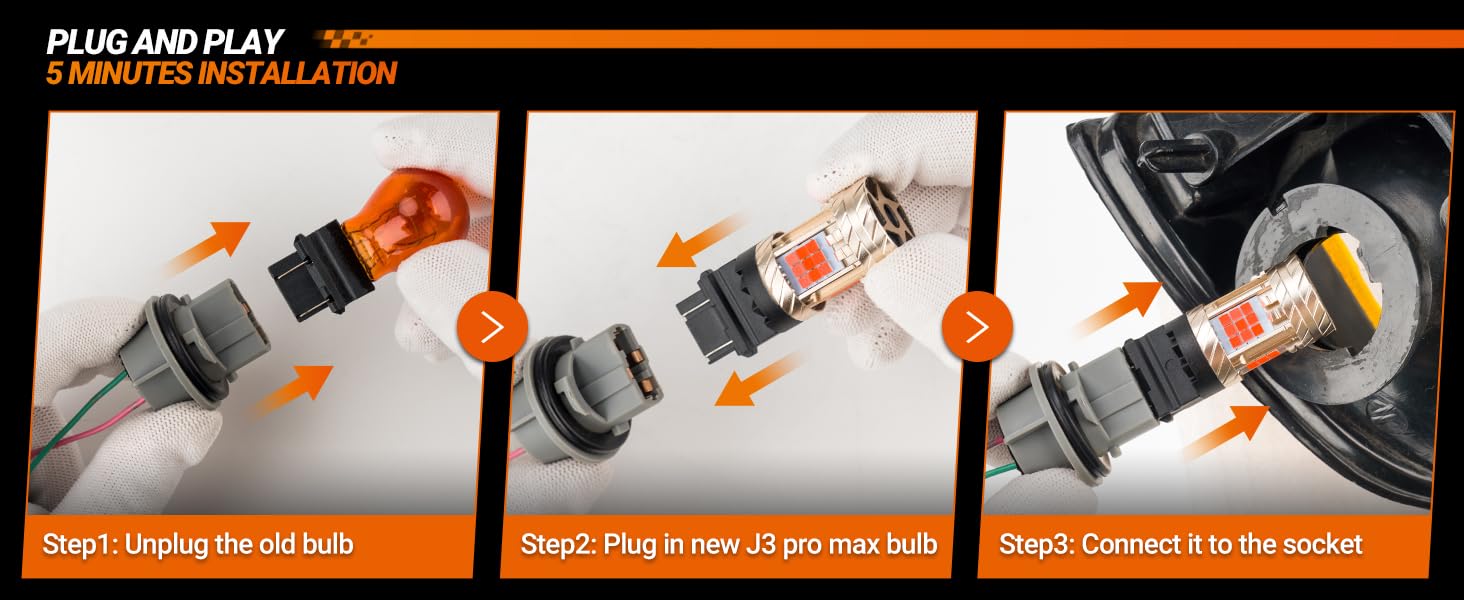 sealight 3157 3156 led bulb red