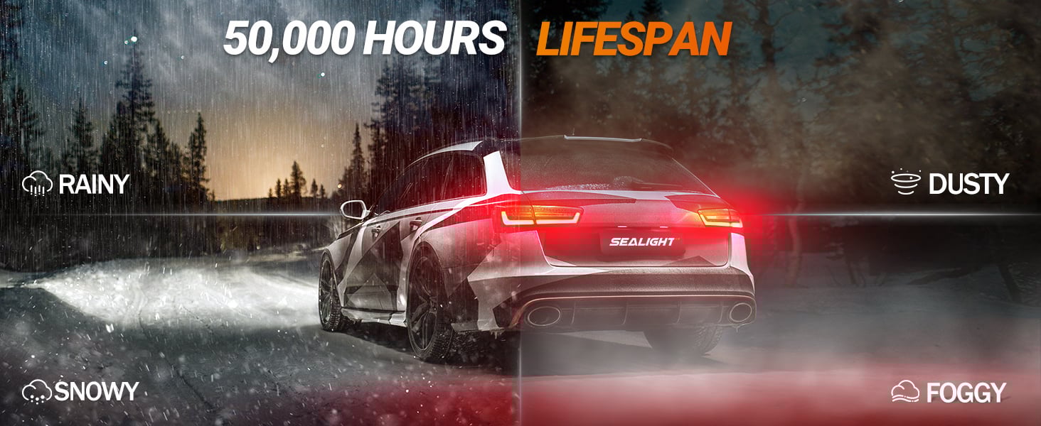 sealight 3157 3156 led bulb red