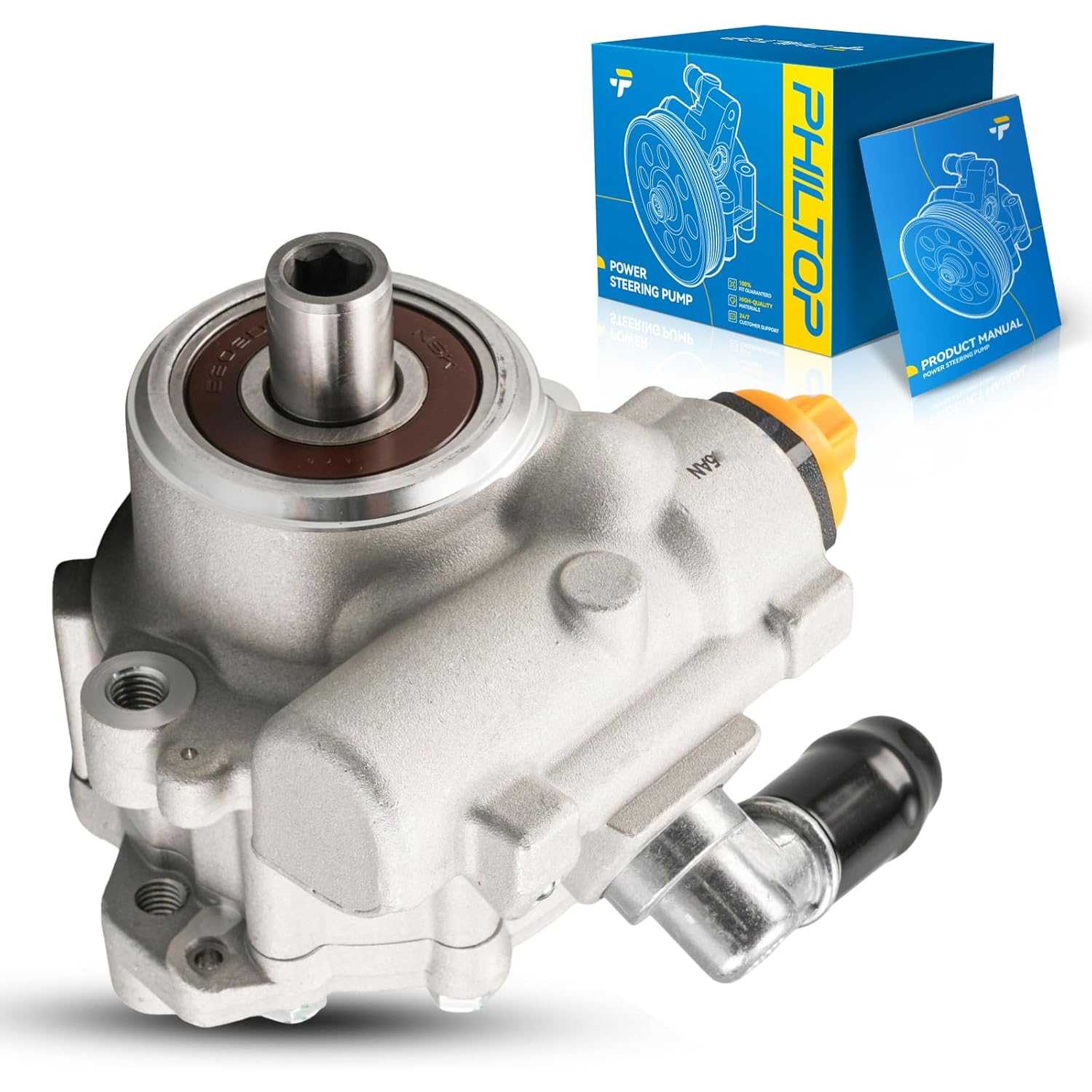 PHILTOP Power Steering Pump, Compatible with 2008-2013 CTS AWD, 2014-2014 CTS 3.0/3.6L AWD, Replace # 20-1002, 730-0131, 1522433
