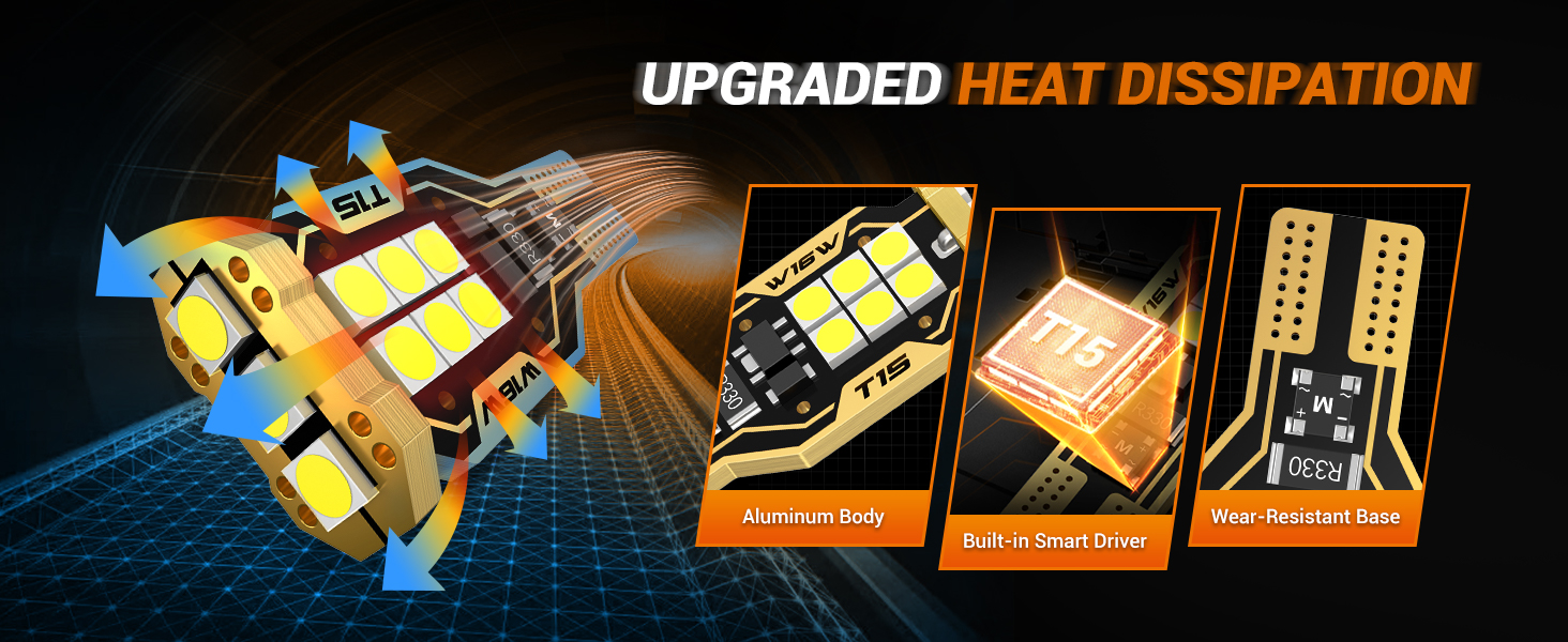 921 LED bulb offers a white, energy-efficient lighting solution for automotive backup light bulb