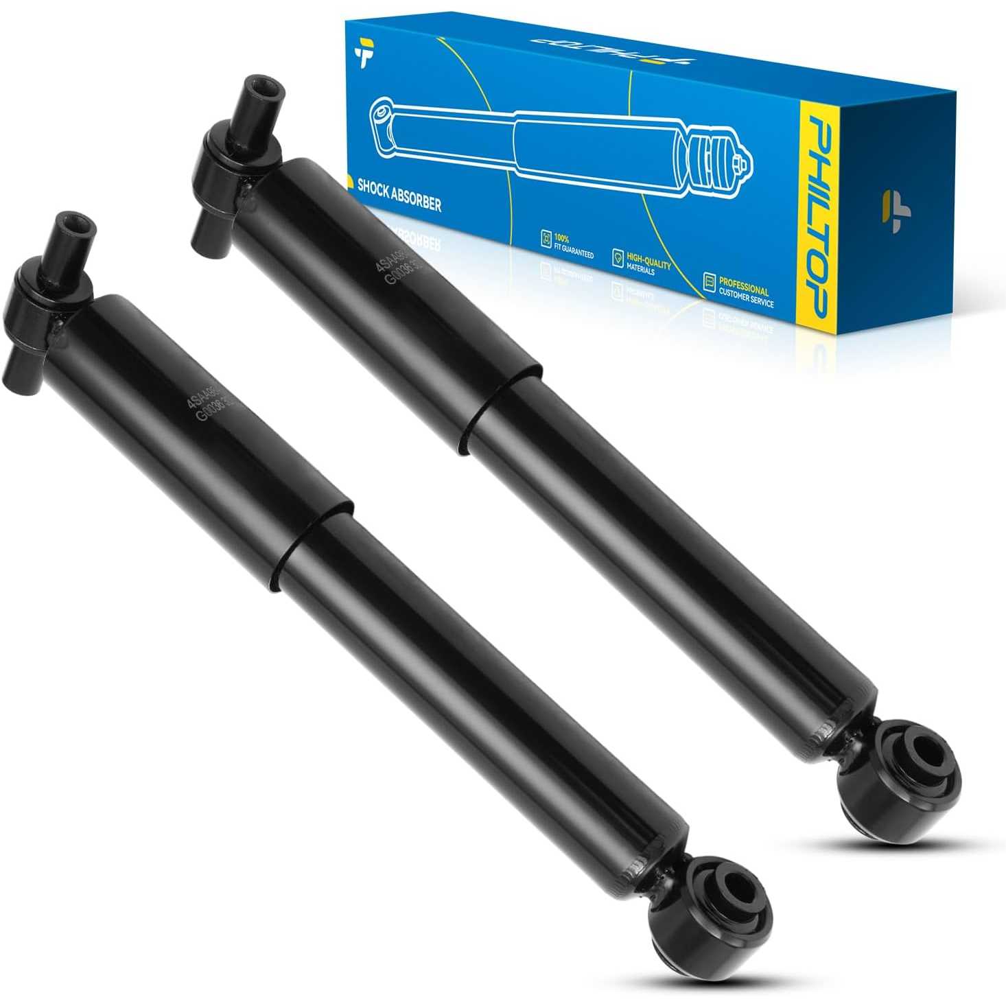 PHILTOP Rear Shock Absorber Struts for Traverse 2009-2017, Acadia 2007-2016, Enclave 2008-2017, Outlook 2007-2010, Acadia Limite