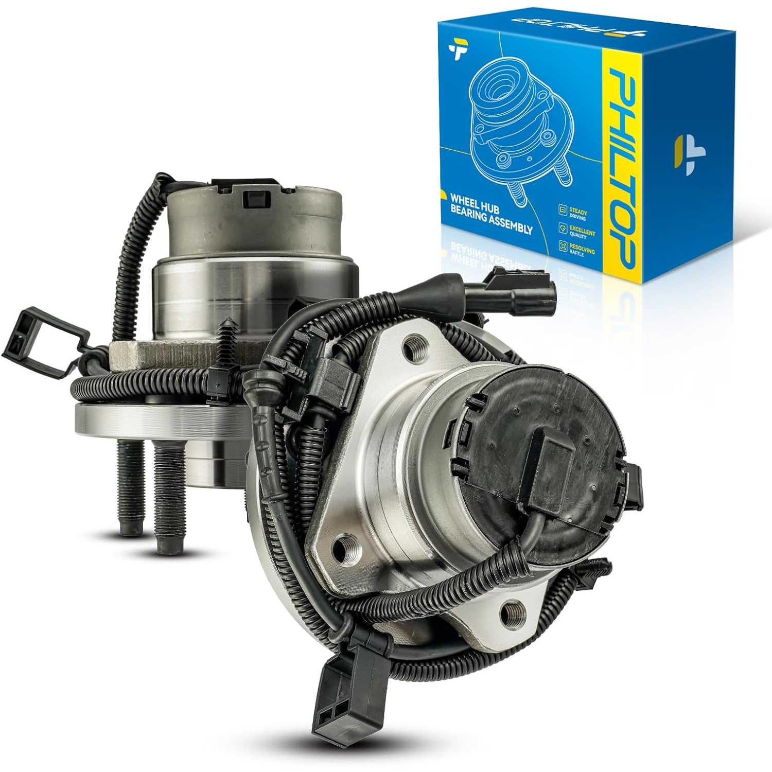 PHILTOP Front Wheel Hub Bearing for 2003-2005 Grand Marquis, 2003-2005 Town Car, 2003-2005 Crown Victoria, 2003-2004 Marauder, 5