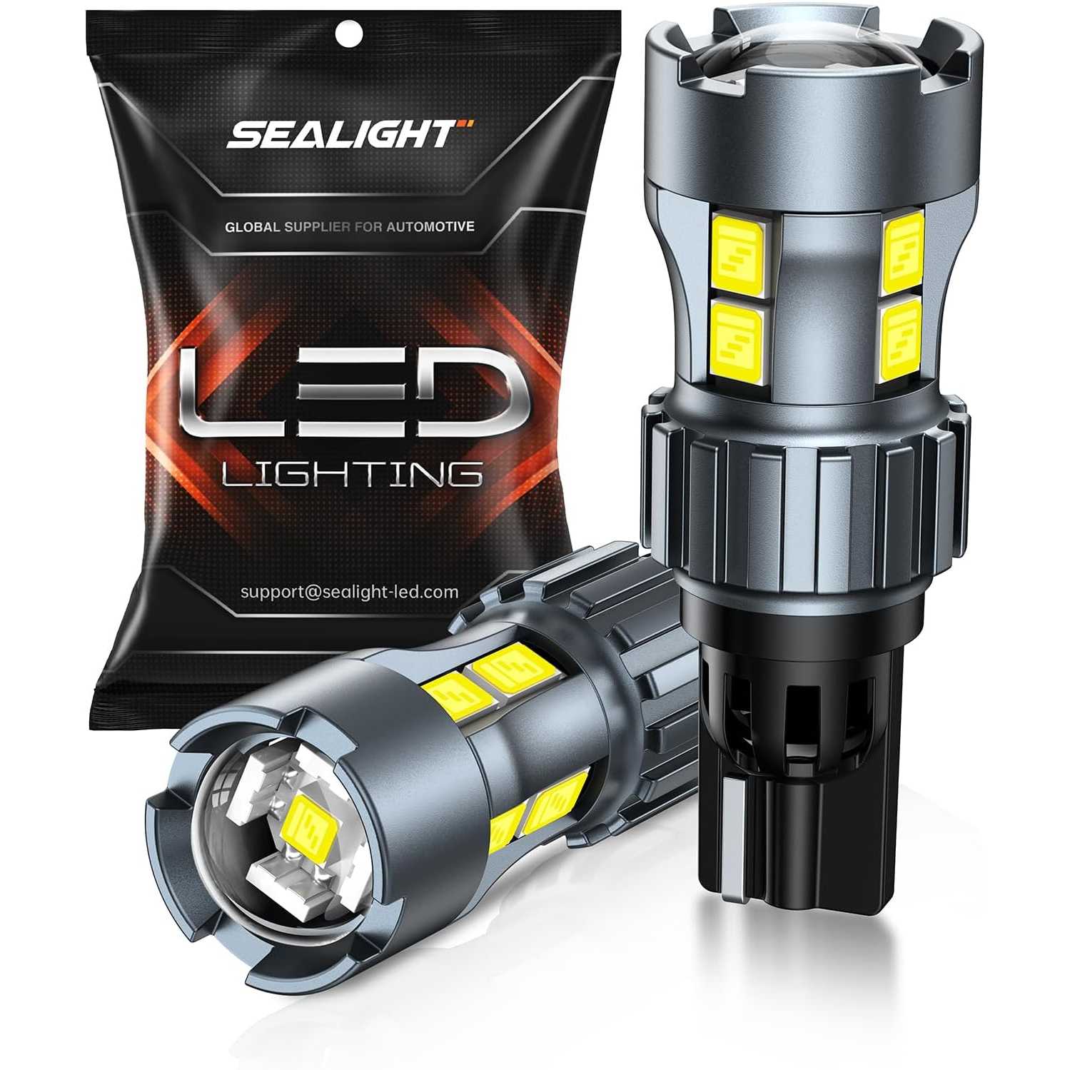 SEALIGHT® SLJ5 T15/921/912/W16W LED Backup Reverse Light Dome/Map/Trunk/Door/Side Marker Light Bulbs 10W 600LM 6000K White 2PCS