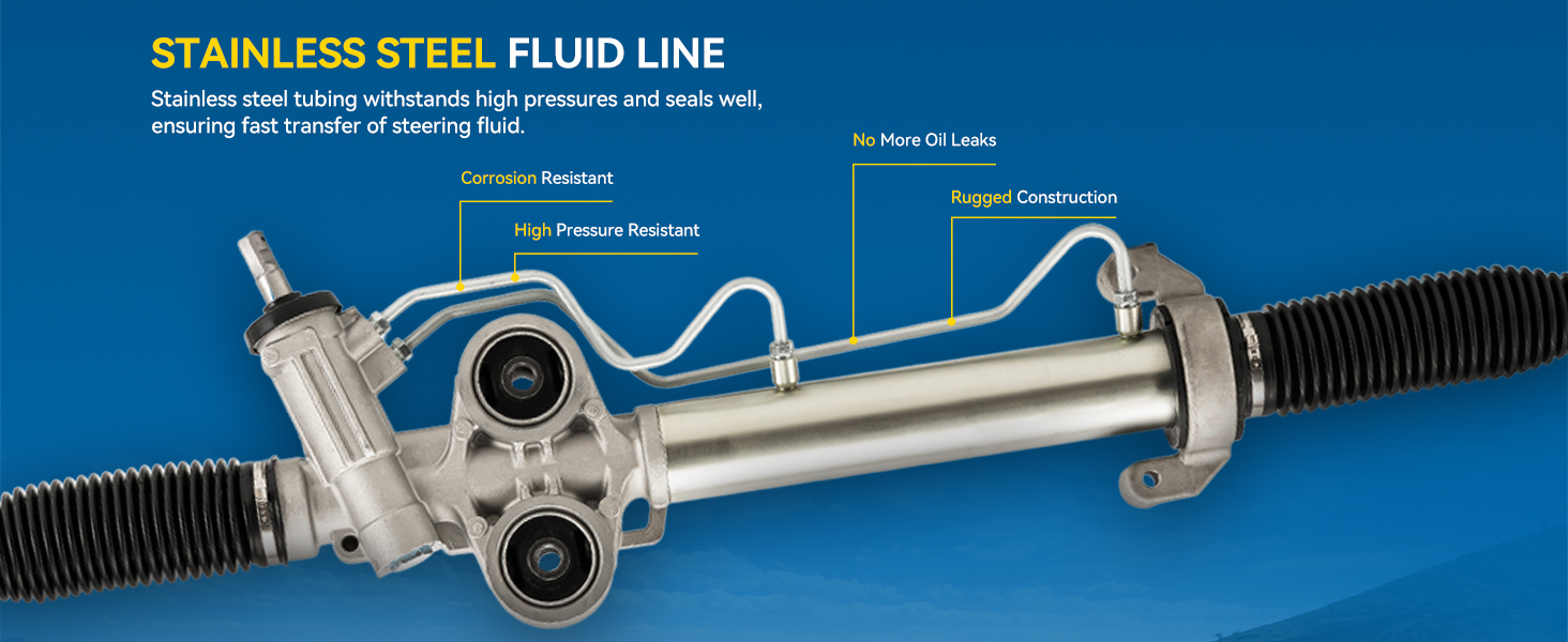 POWER STEERING RACK AND PINION ASSEMBLY