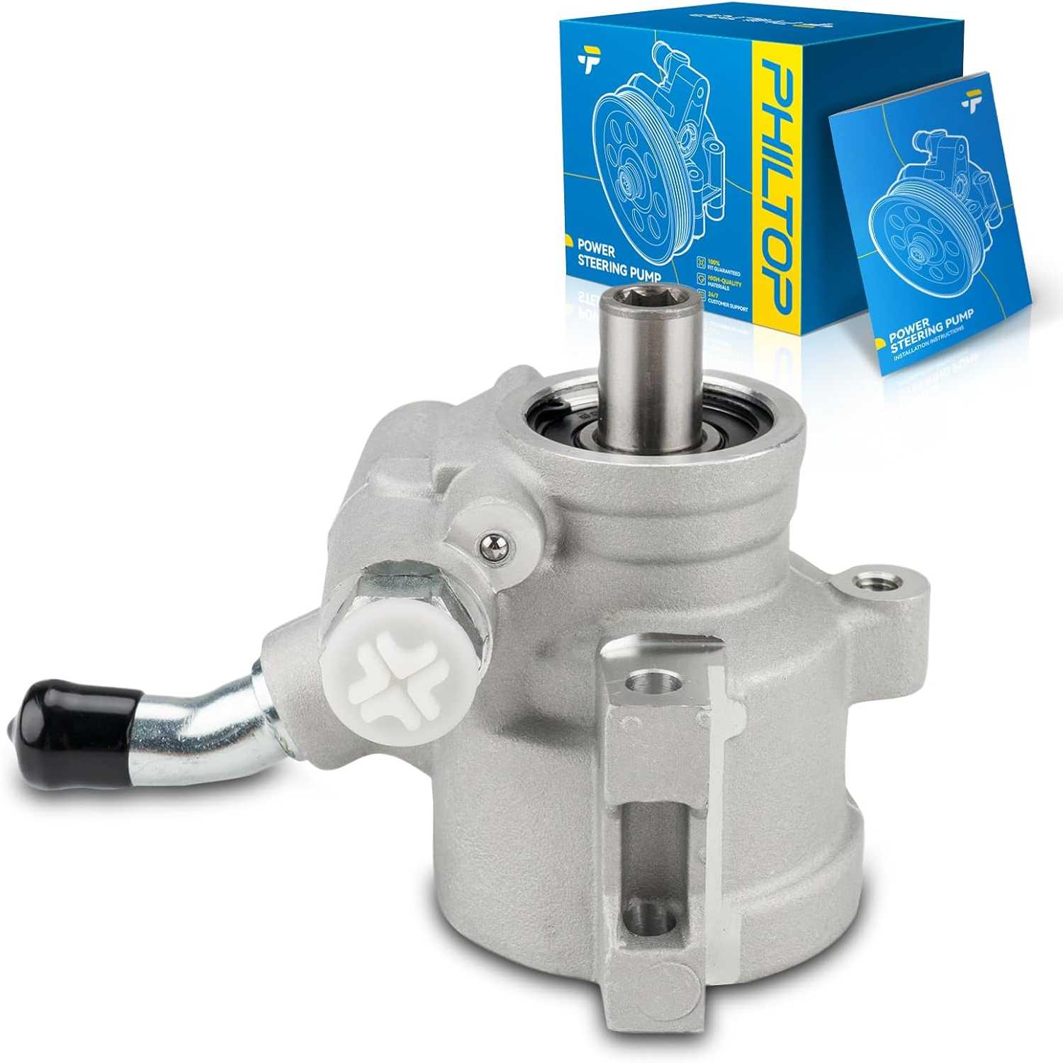 PHILTOP 20822 Power Steering Pump, Fit for 1997-2008 Corvette, 2009-2013 Corvette 6.2L, 2009-2013 Corvette 7.0L, Replace OE 1305