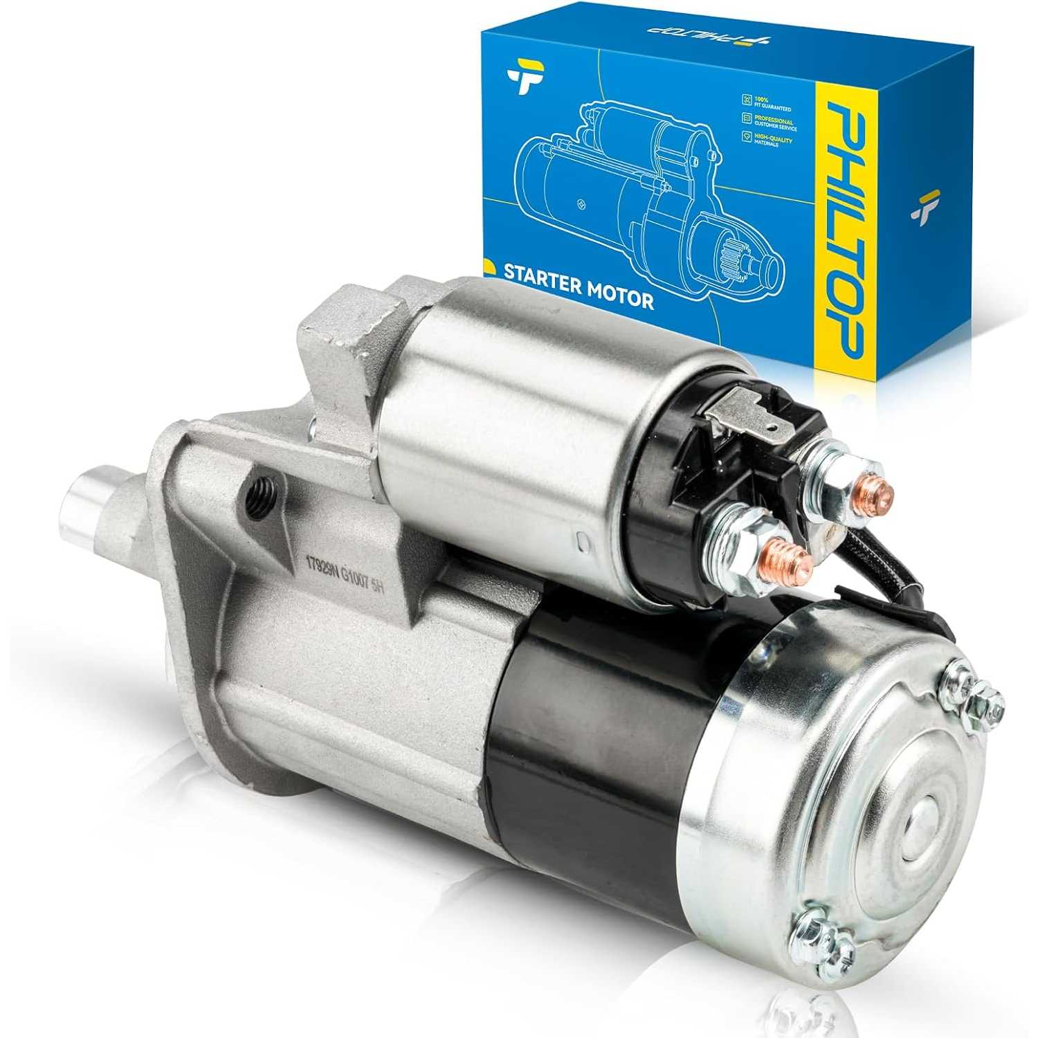 PHILTOP NEW 17929N Automotive Starter Compatible with Chrysler, Dodge, 2004-2006 Sebring 2.7L, 2004-2006 Stratus 2.7L,1.2KW 10 C